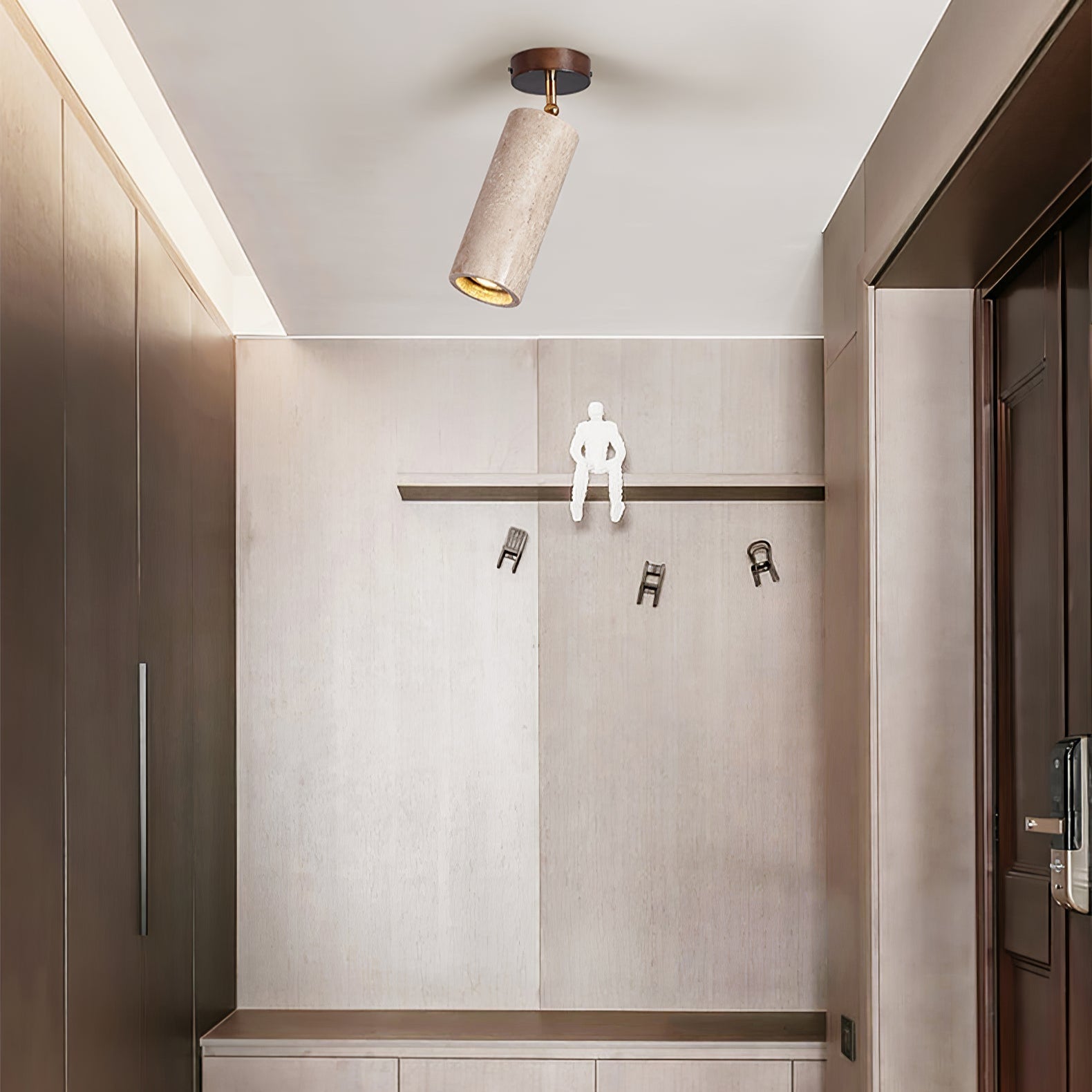 Mycaran Travertine Pendant Light-Neutral Decor