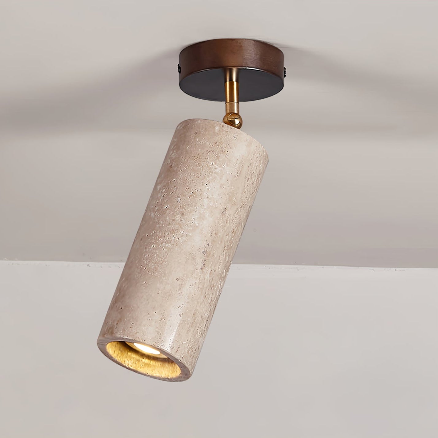 Mycaran Travertine Pendant Light-Neutral Decor
