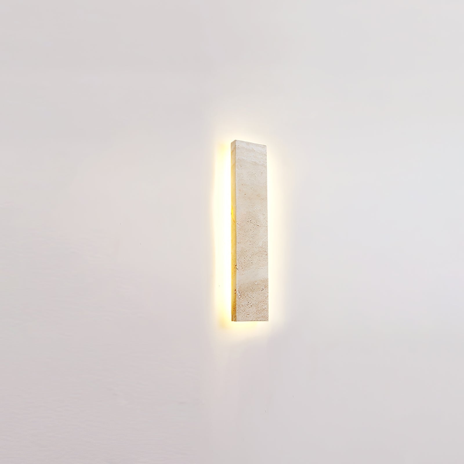 Ralem Slim Rectangle Travertine Wall Light-Neutral Decor