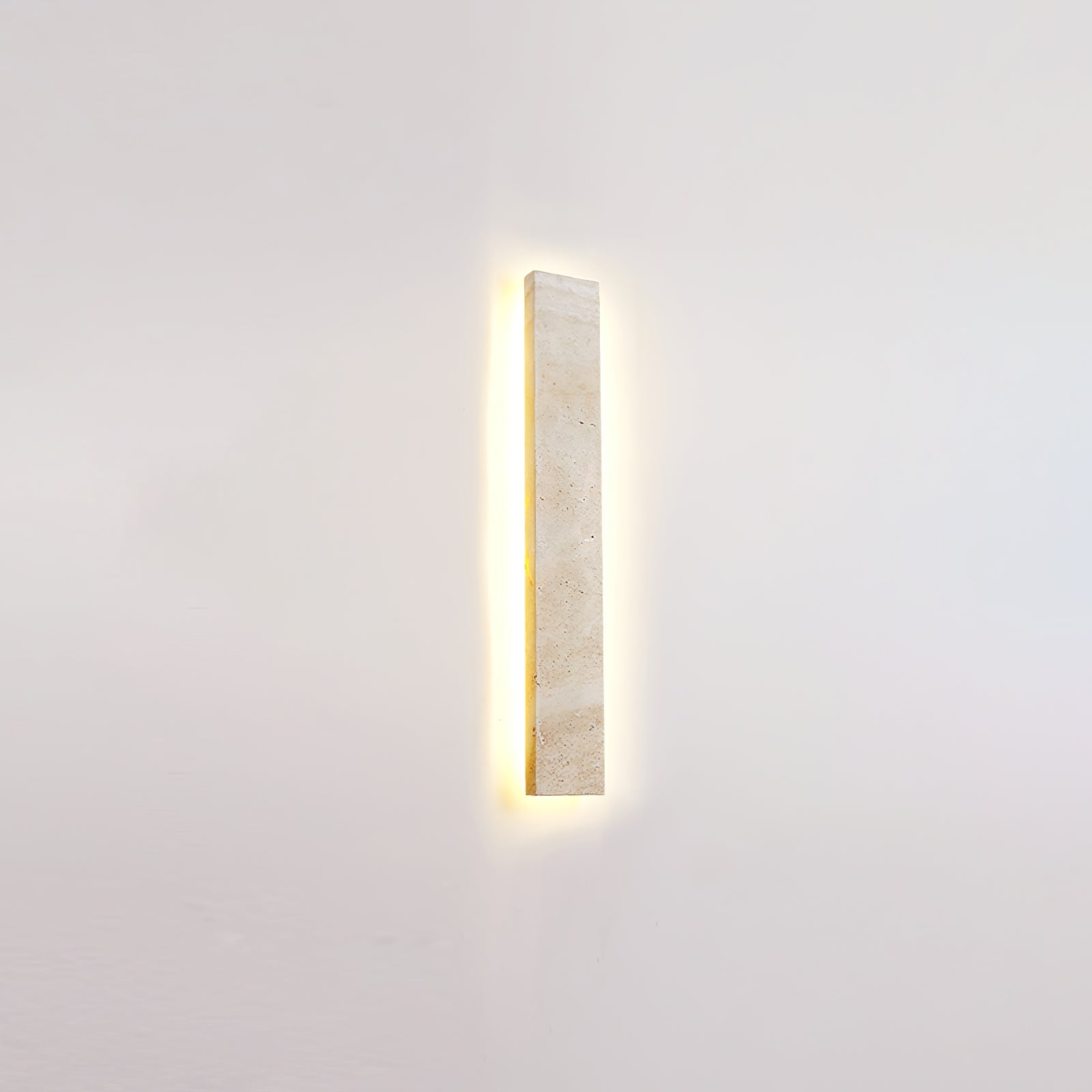Ralem Slim Rectangle Travertine Wall Light-Neutral Decor