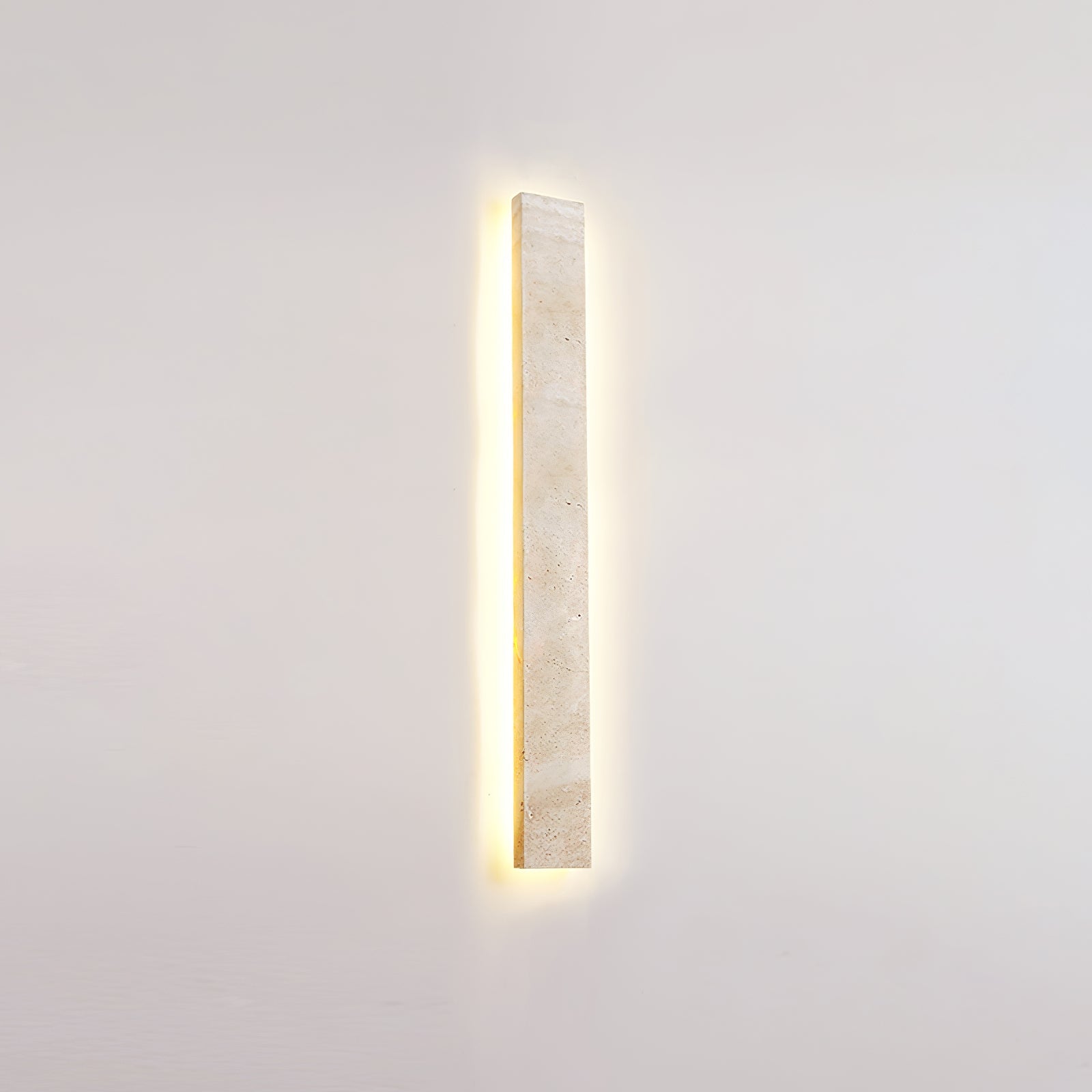 Ralem Slim Rectangle Travertine Wall Light-Neutral Decor
