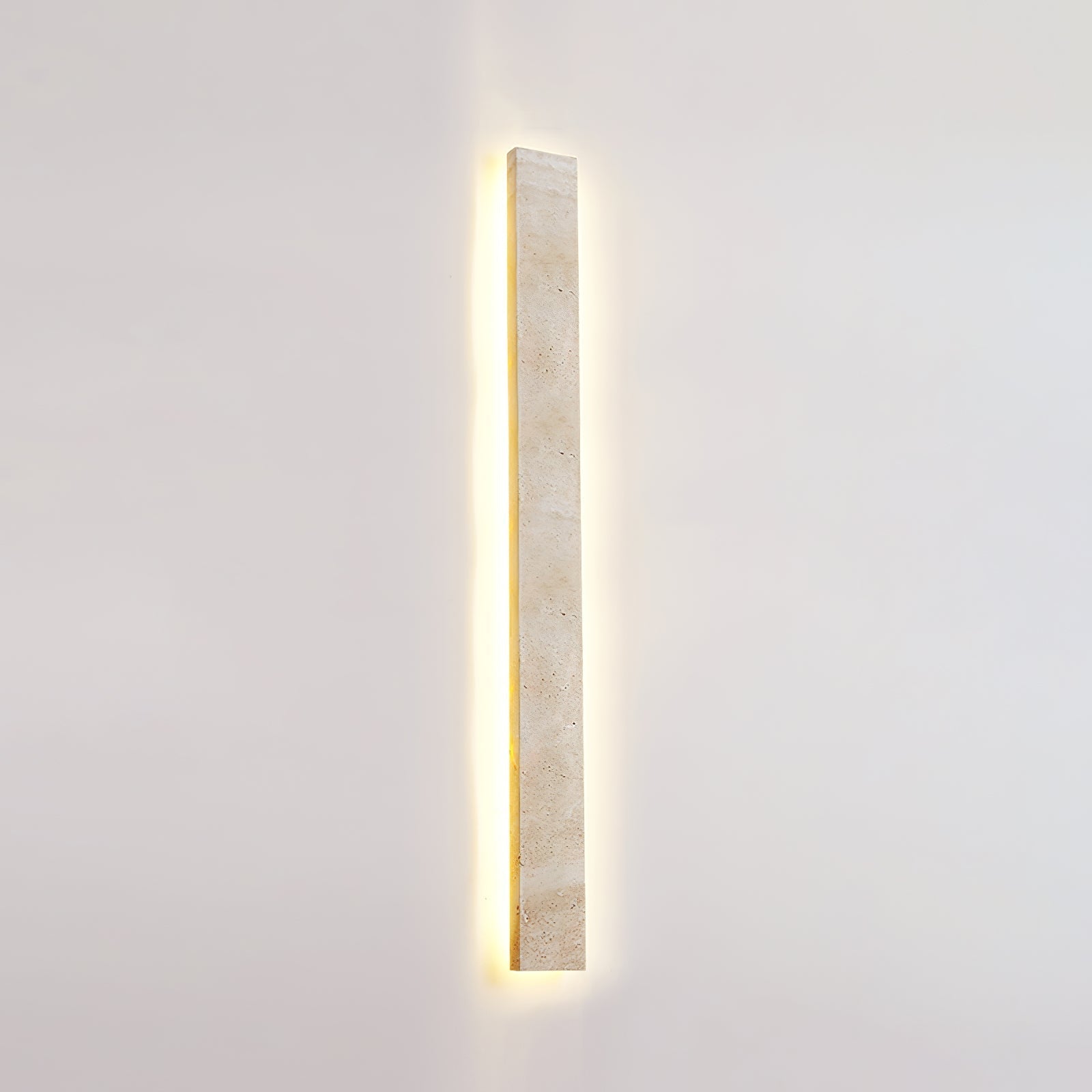 Ralem Slim Rectangle Travertine Wall Light-Neutral Decor