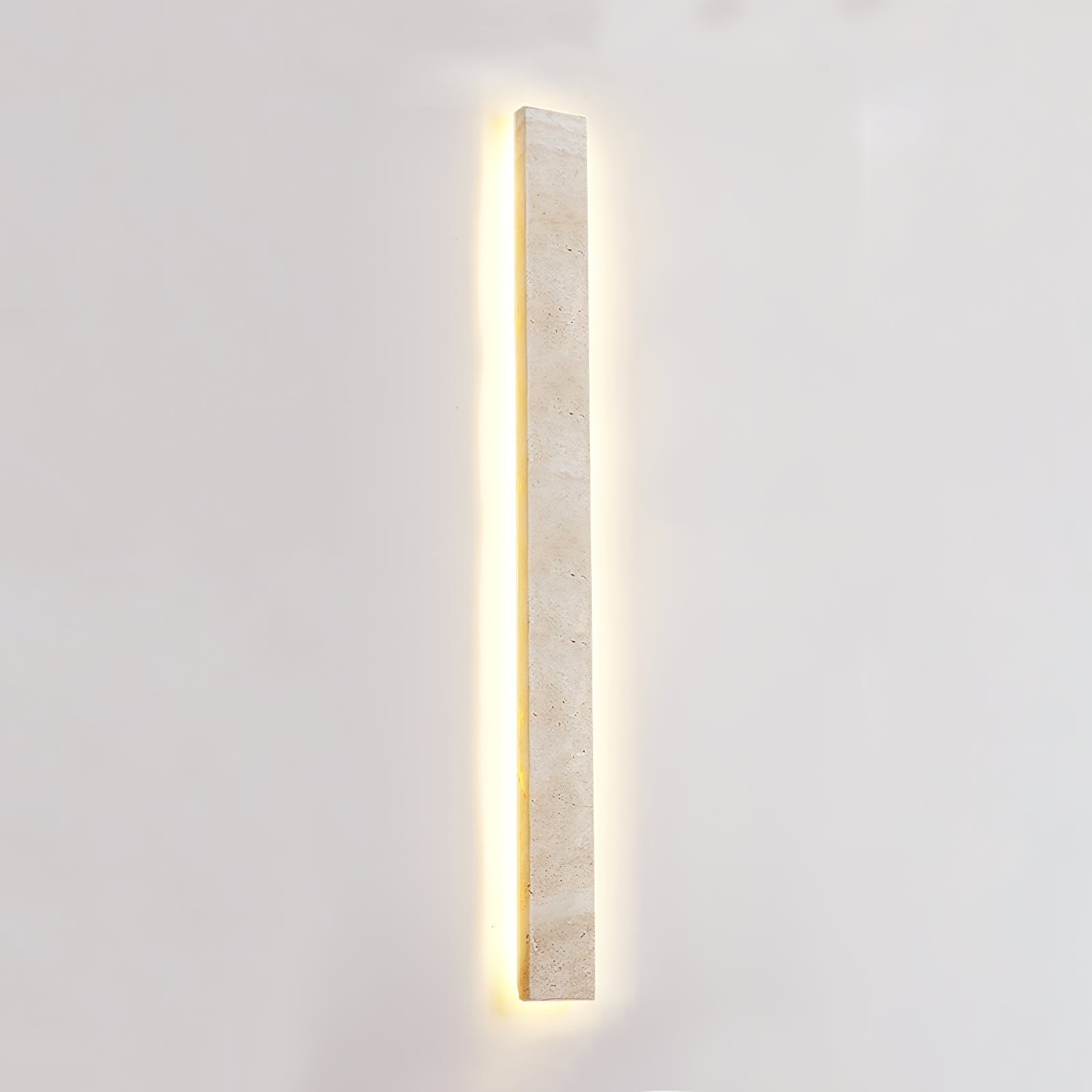 Ralem Slim Rectangle Travertine Wall Light-Neutral Decor
