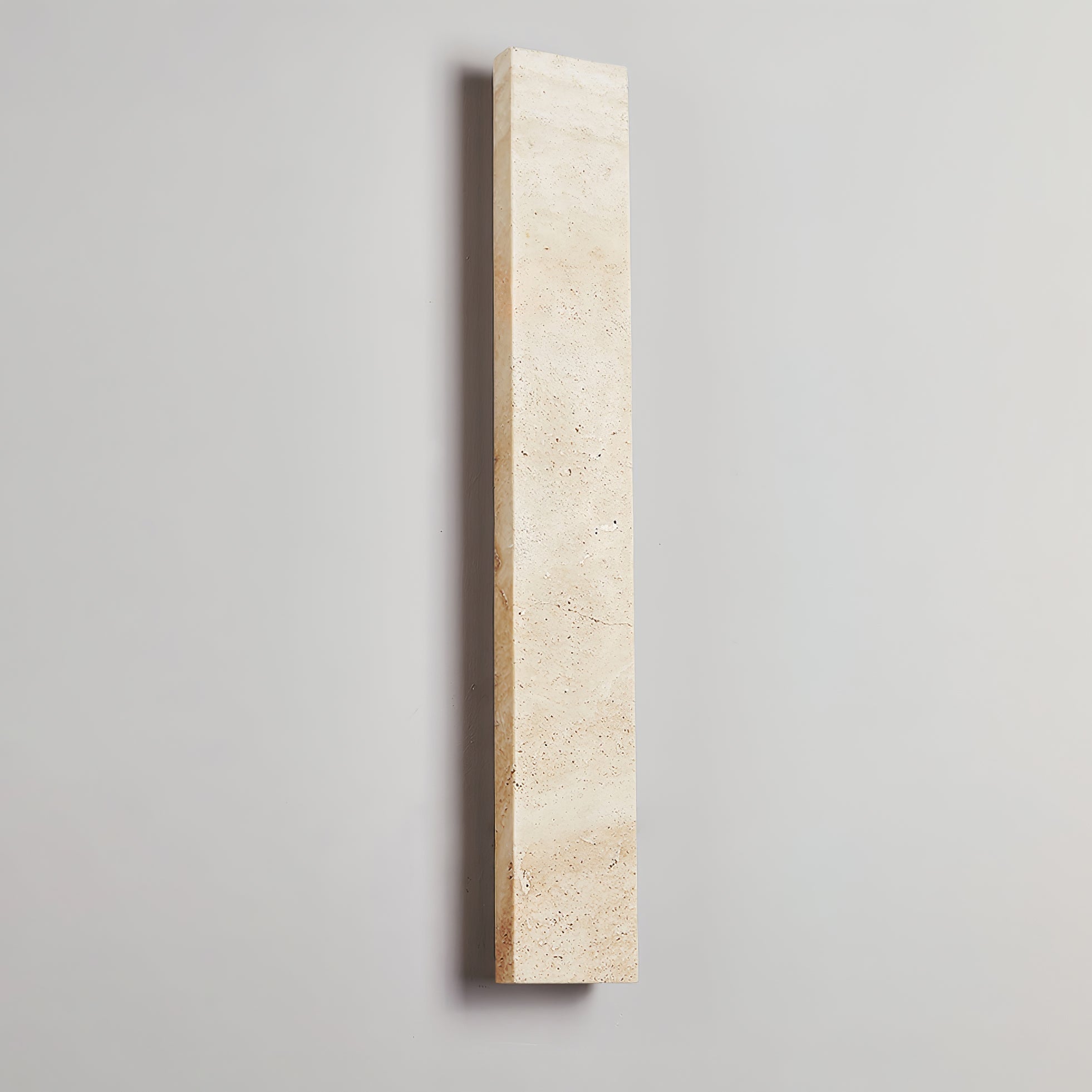Ralem Slim Rectangle Travertine Wall Light-Neutral Decor
