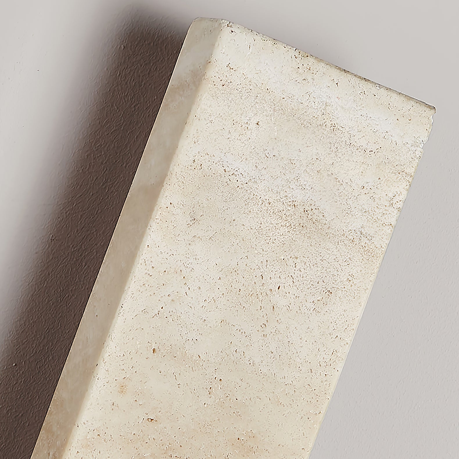 Ralem Slim Rectangle Travertine Wall Light-Neutral Decor