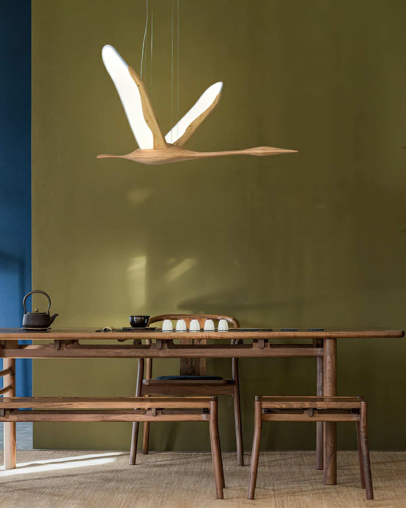Firnal Modern Wood Pendant Lamp-Neutral Decor