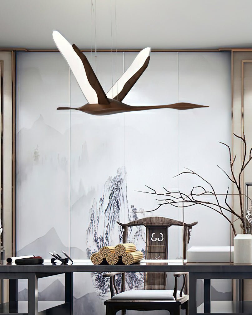 Firnal Modern Wood Pendant Lamp-Neutral Decor