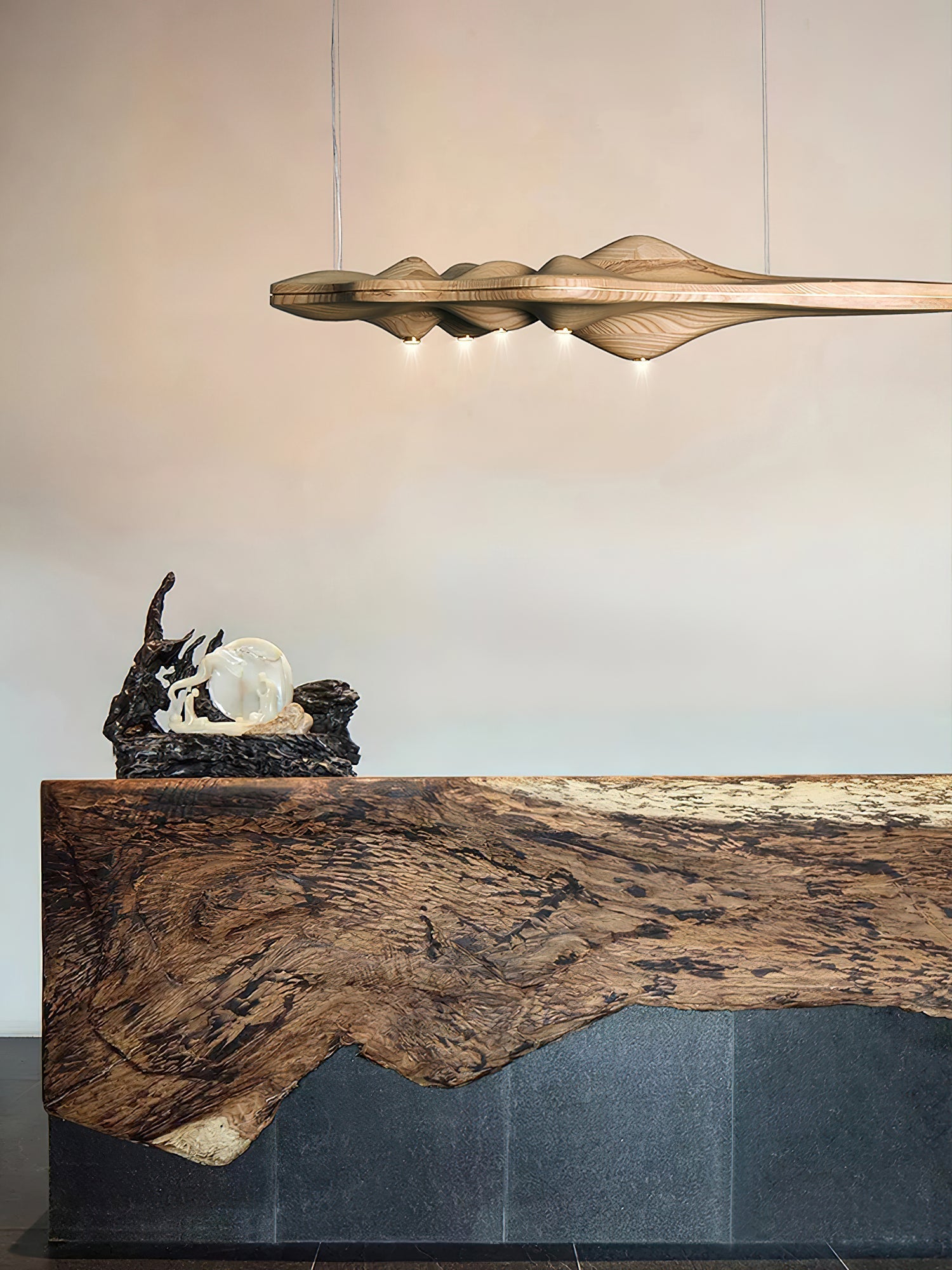 Tolven Premium Elegance Wood Pendant Lamp-Neutral Decor