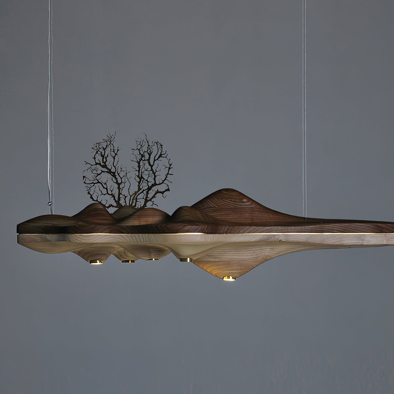 Tolven Premium Elegance Wood Pendant Lamp-Neutral Decor