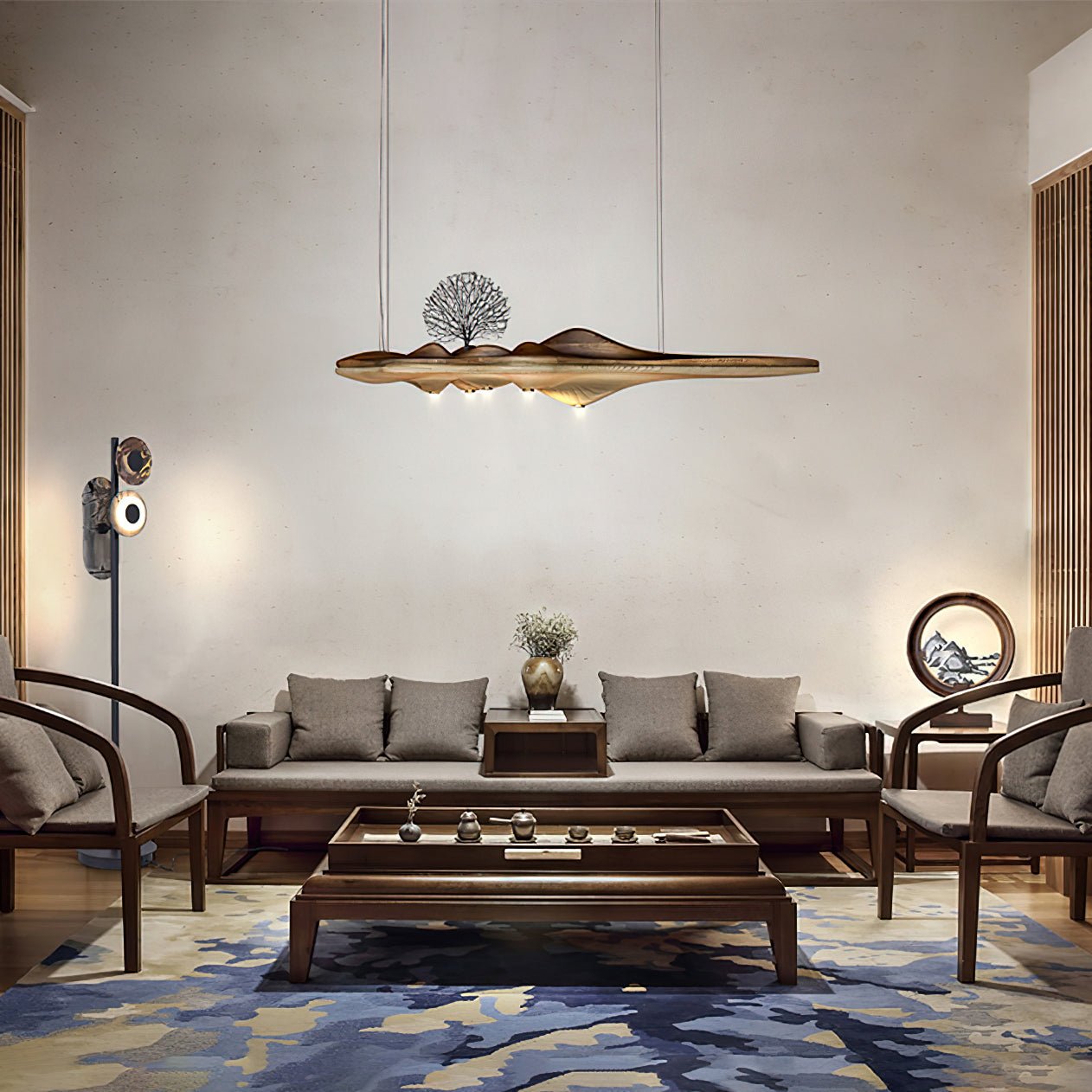 Tolven Premium Elegance Wood Pendant Lamp-Neutral Decor