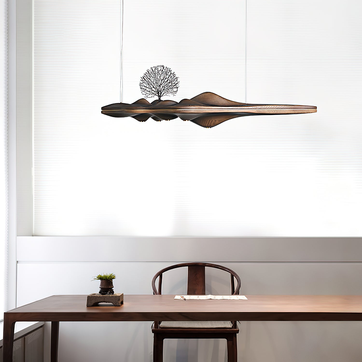 Tolven Premium Elegance Wood Pendant Lamp-Neutral Decor