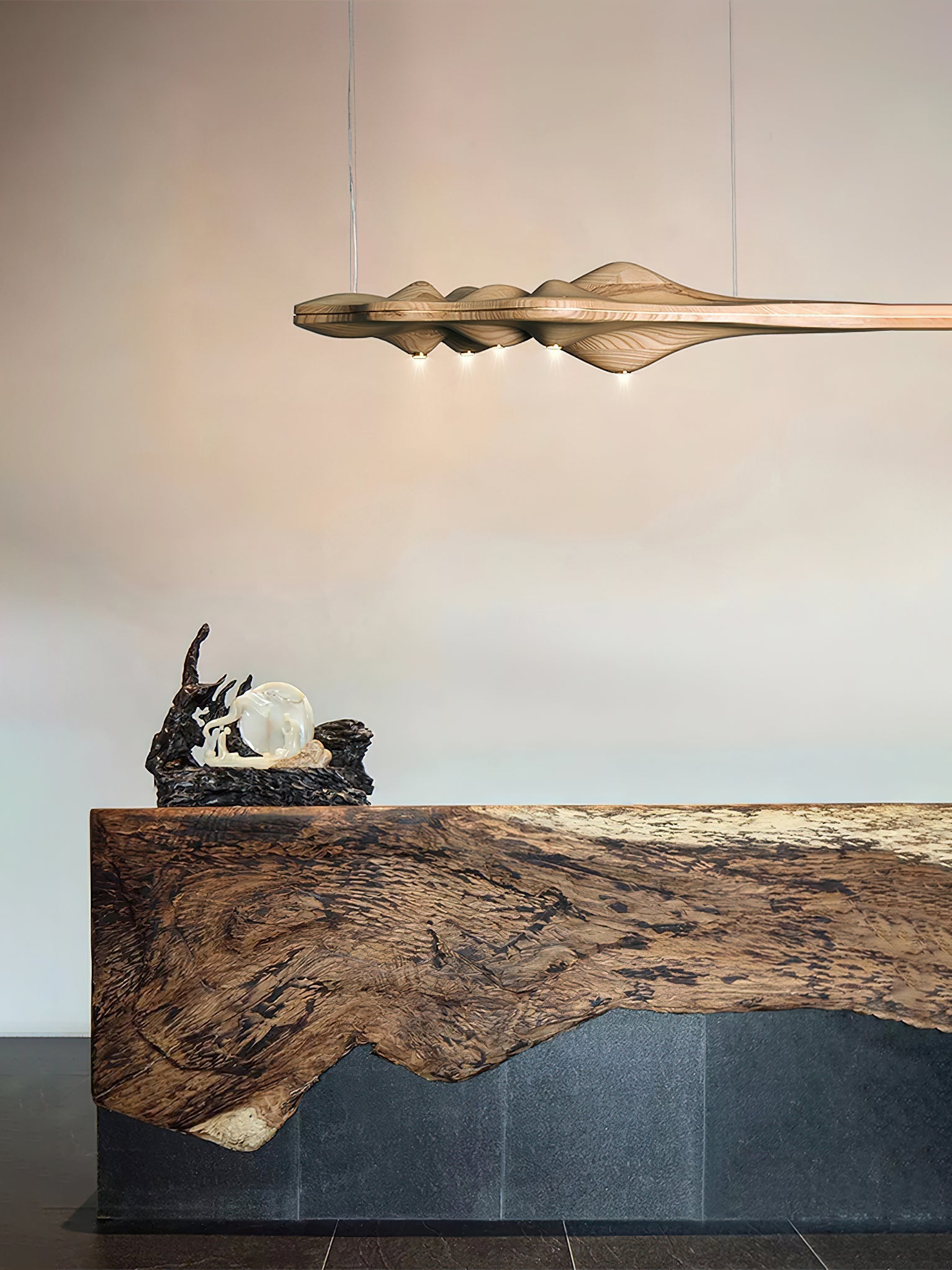 Tolven Premium Elegance Wood Pendant Lamp-Neutral Decor