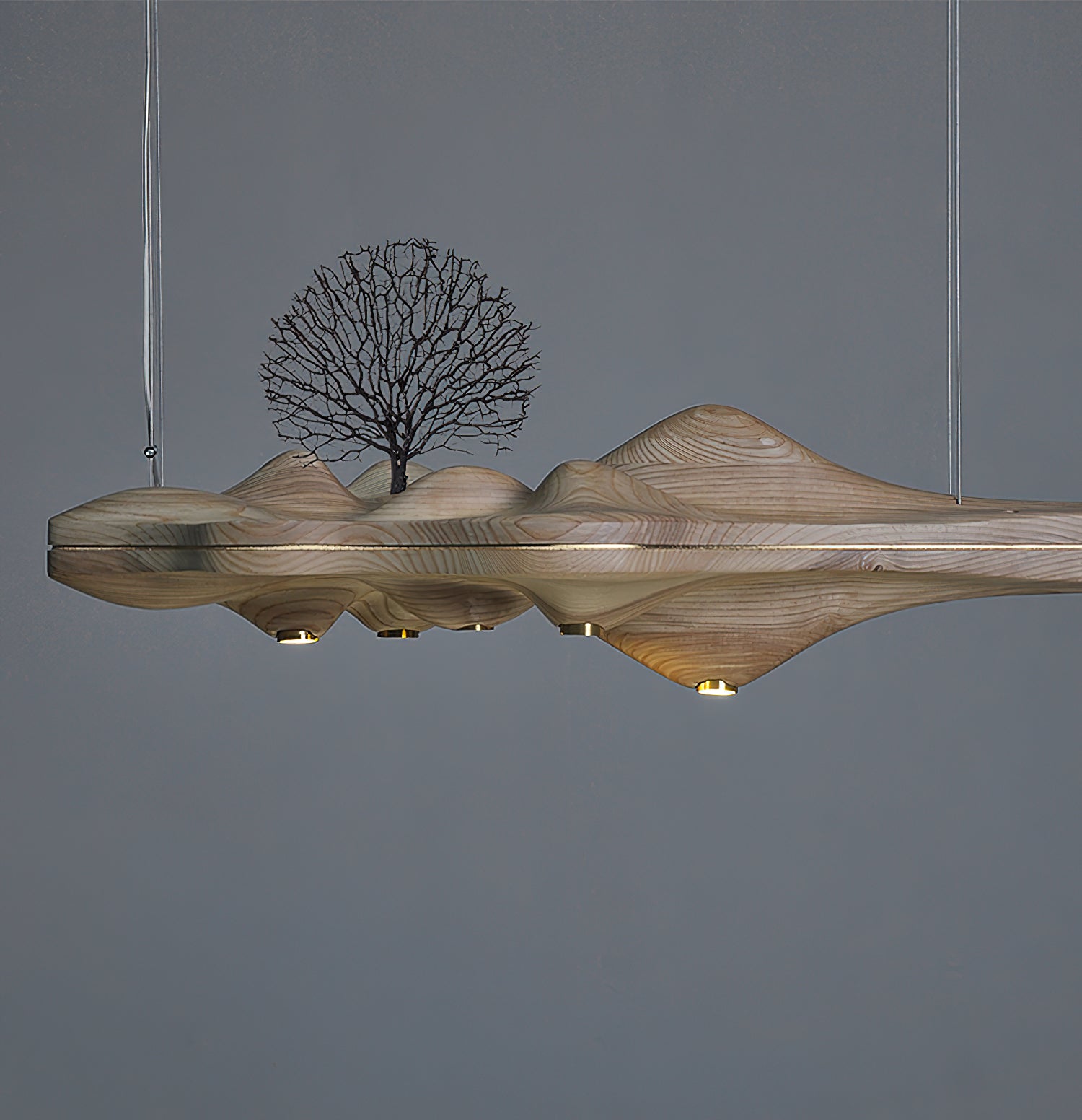 Tolven Premium Elegance Wood Pendant Lamp-Neutral Decor