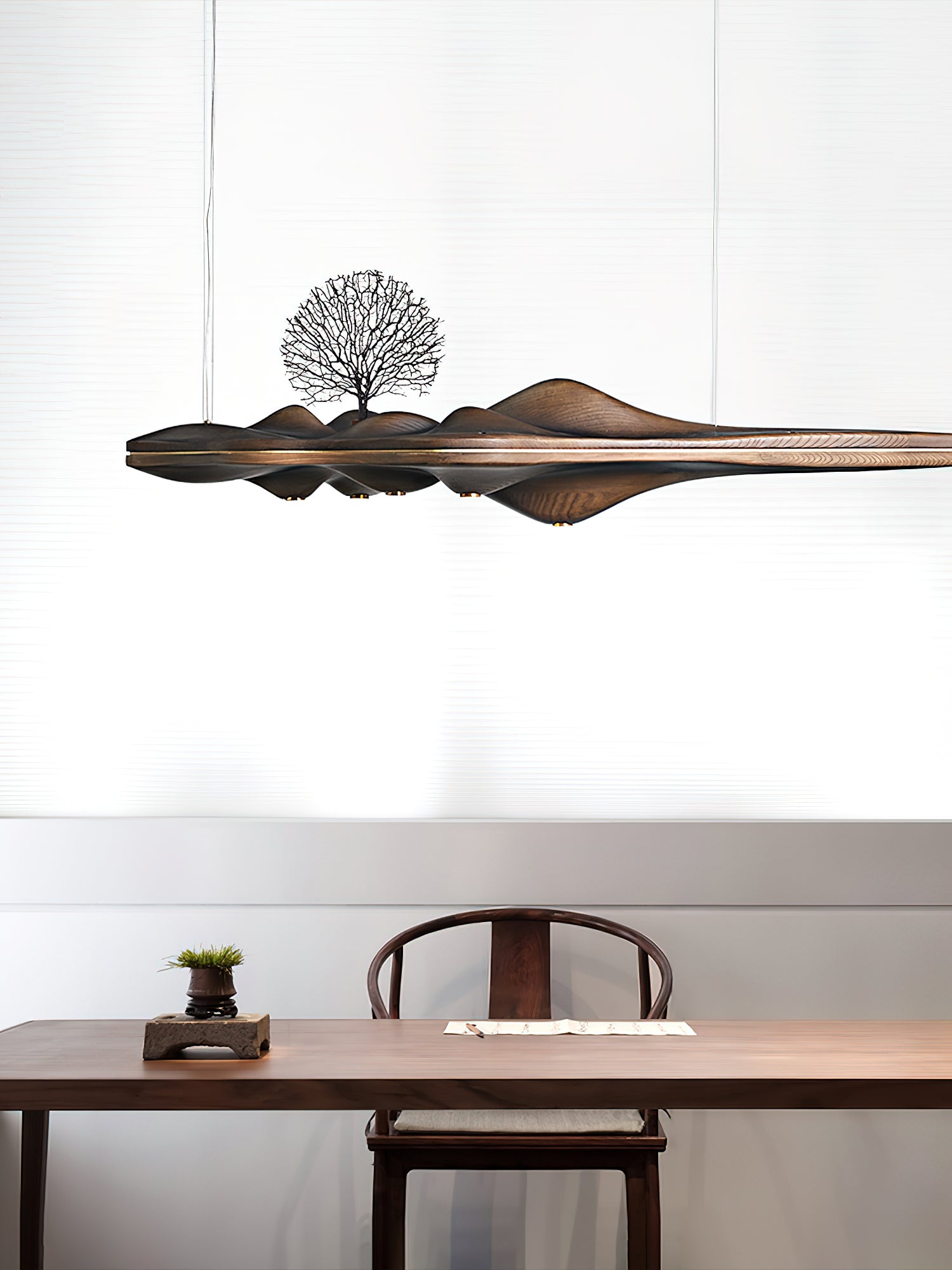 Tolven Premium Elegance Wood Pendant Lamp-Neutral Decor