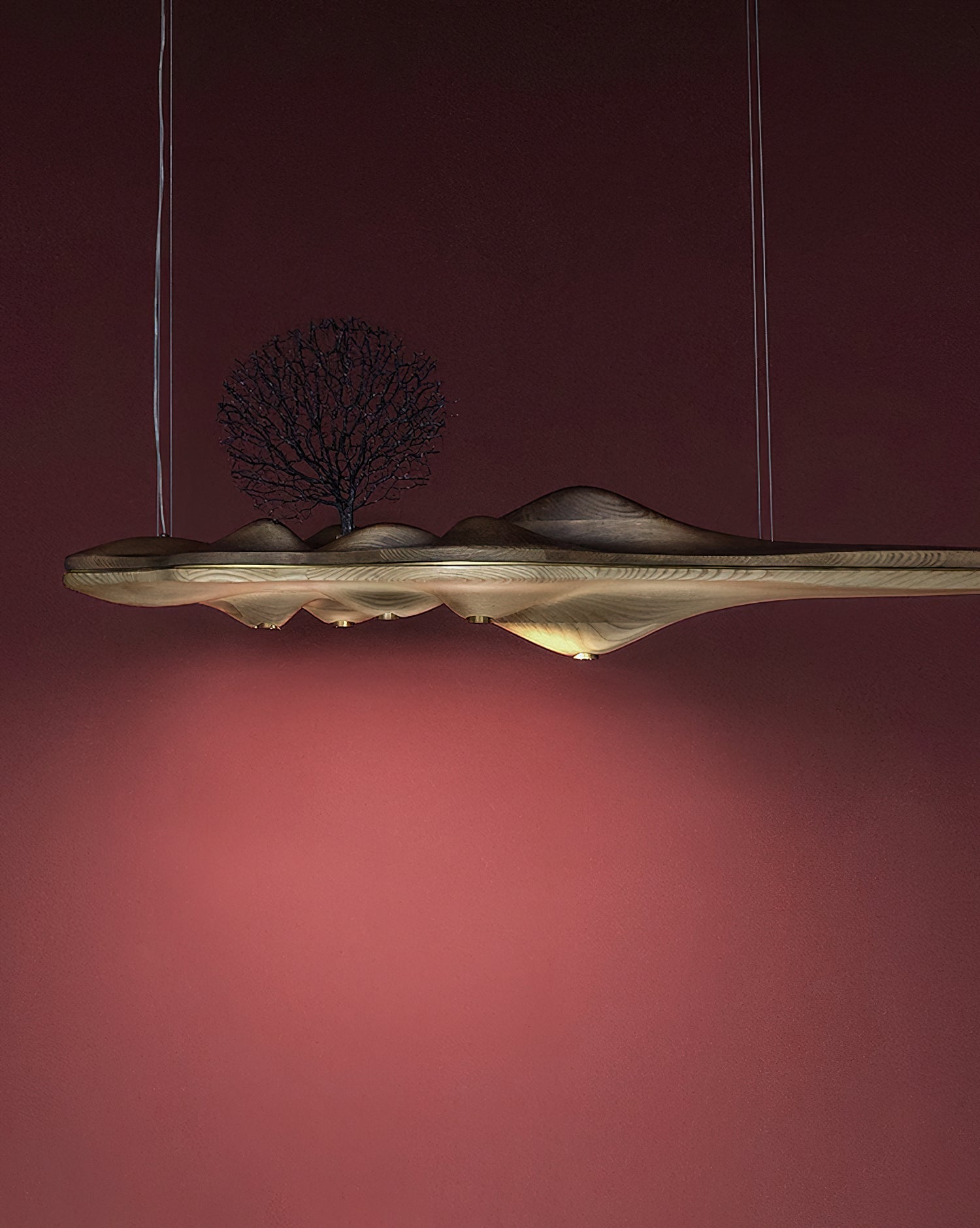 Tolven Premium Elegance Wood Pendant Lamp-Neutral Decor