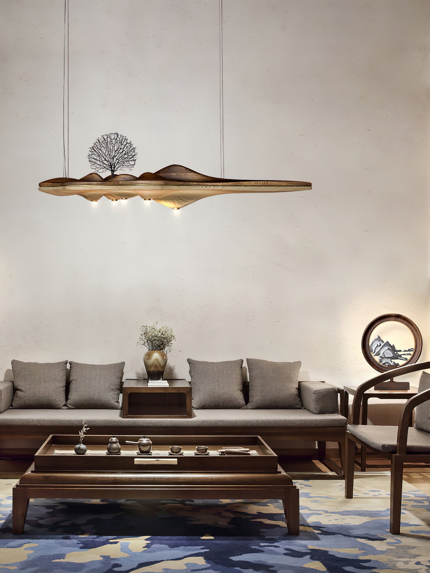 Tolven Premium Elegance Wood Pendant Lamp-Neutral Decor