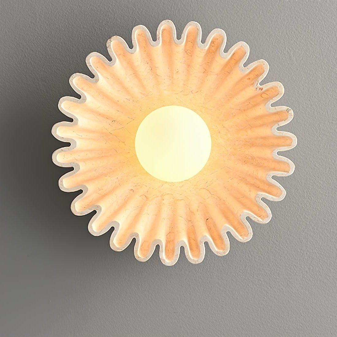 Sunray Rustic Glass Wall Lamp-Neutral Decor