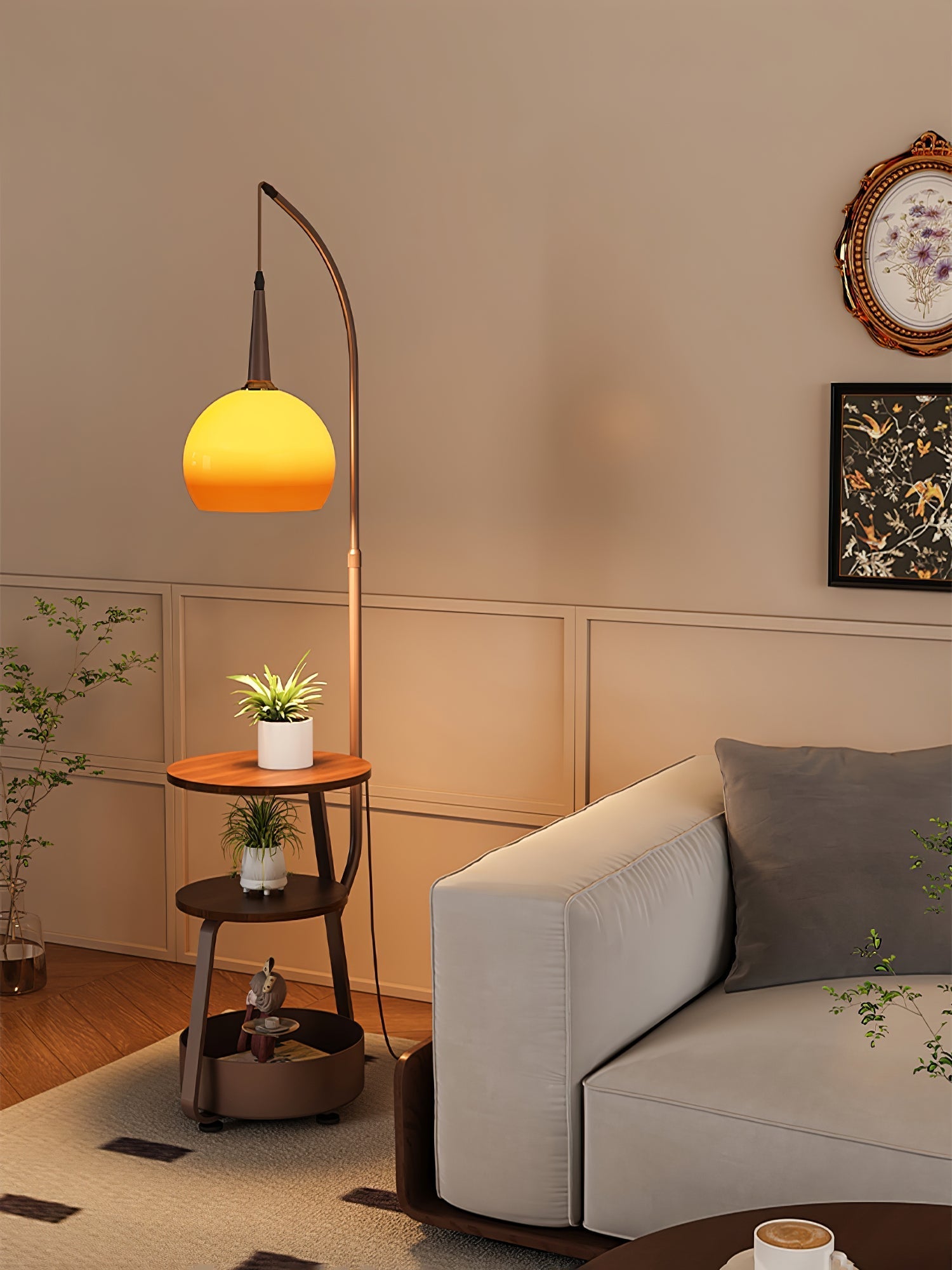 Eltheon Functional Floor Lamp-Neutral Decor
