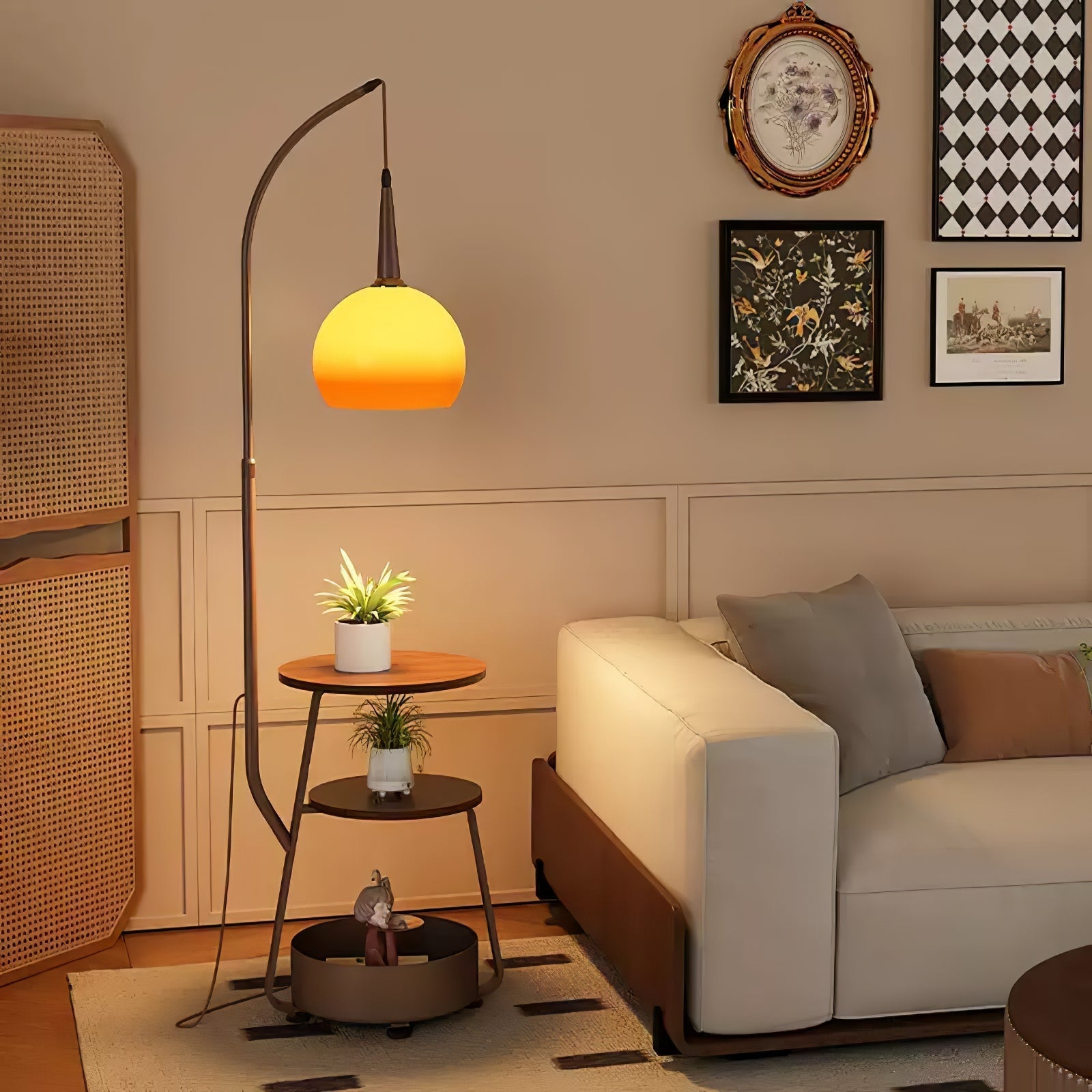 Eltheon Functional Floor Lamp-Neutral Decor