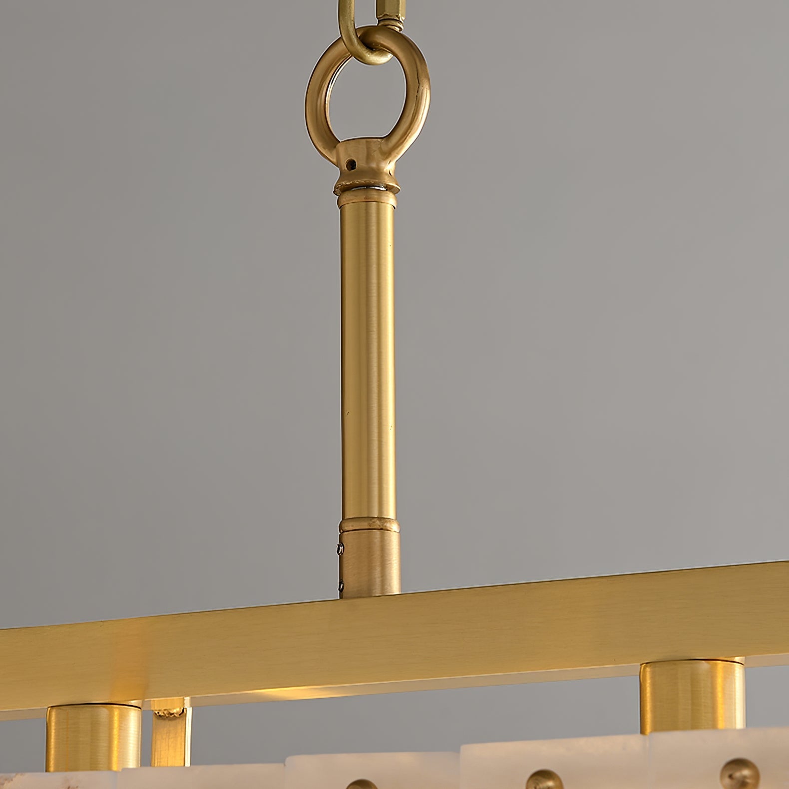 Aether Rectangular Alabaster Pendant Light-Neutral Decor