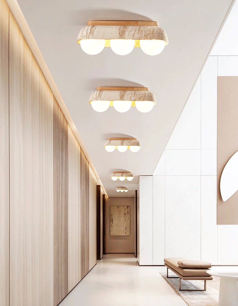 Solstice Trio Ceiling Lamp-Neutral Decor