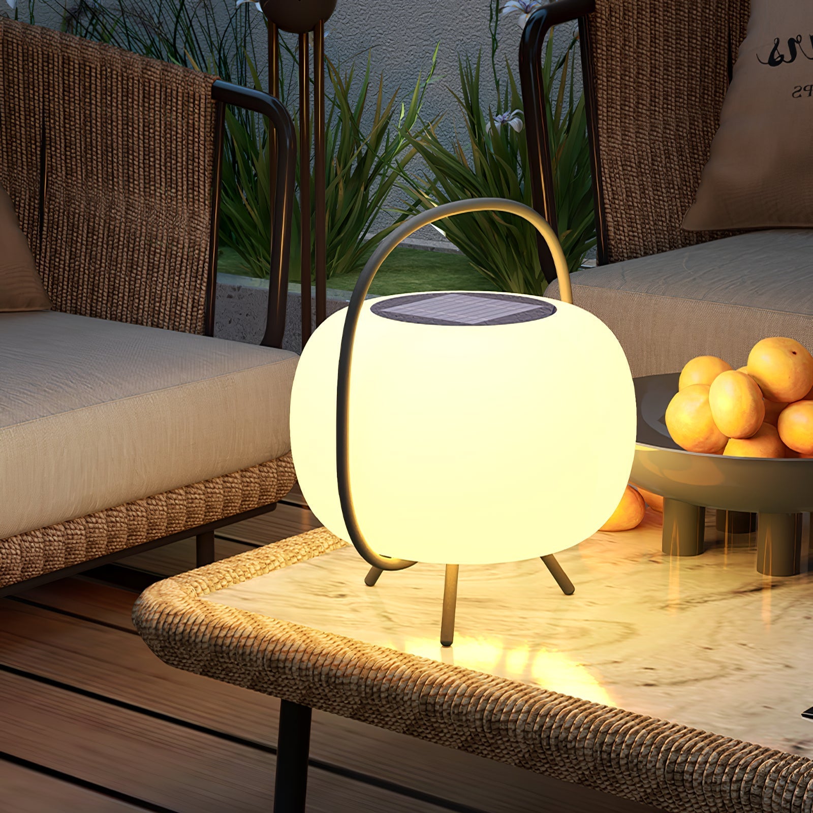 Prytk Outdoor Lamp Pod Lantern Solar-Neutral Decor