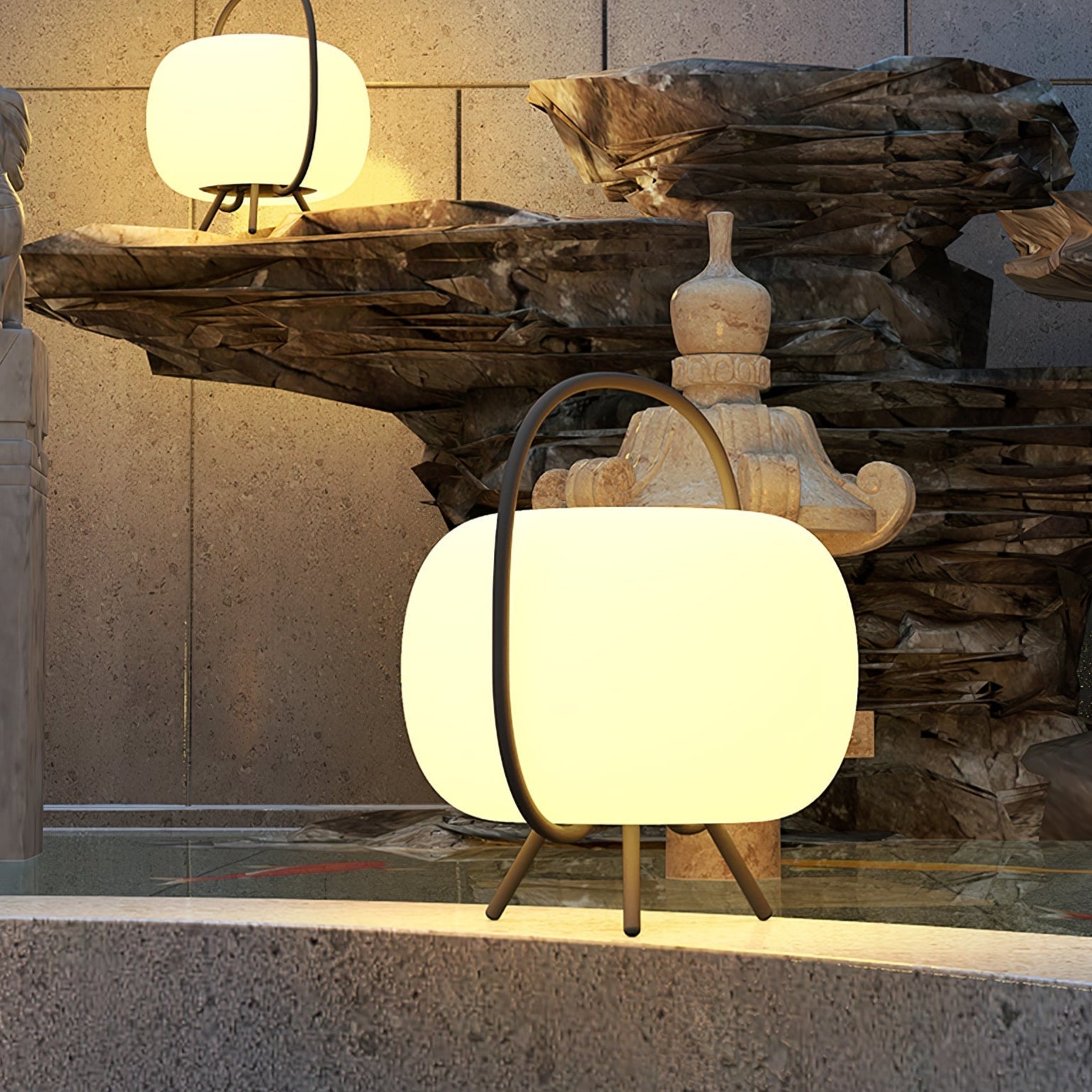 Prytk Outdoor Lamp Pod Lantern Solar-Neutral Decor
