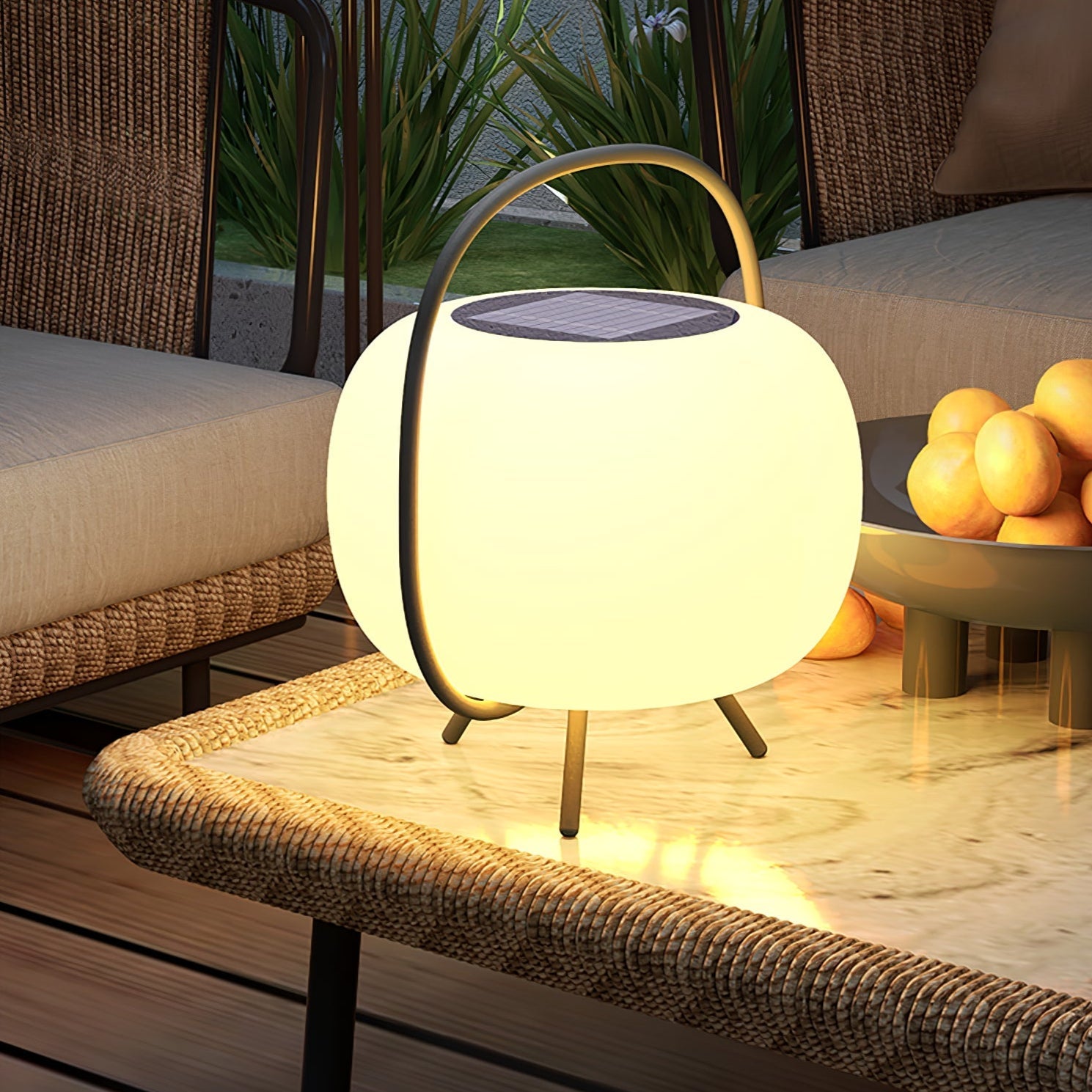 Prytk Outdoor Lamp Pod Lantern Solar-Neutral Decor