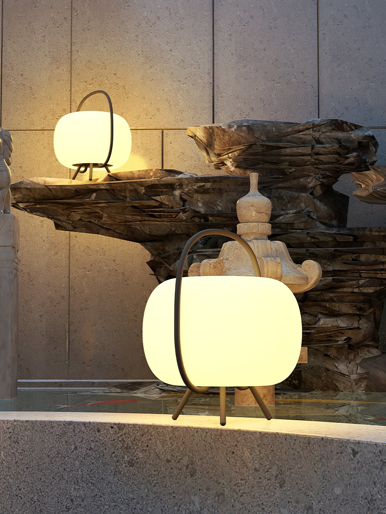 Prytk Outdoor Lamp Pod Lantern Solar-Neutral Decor