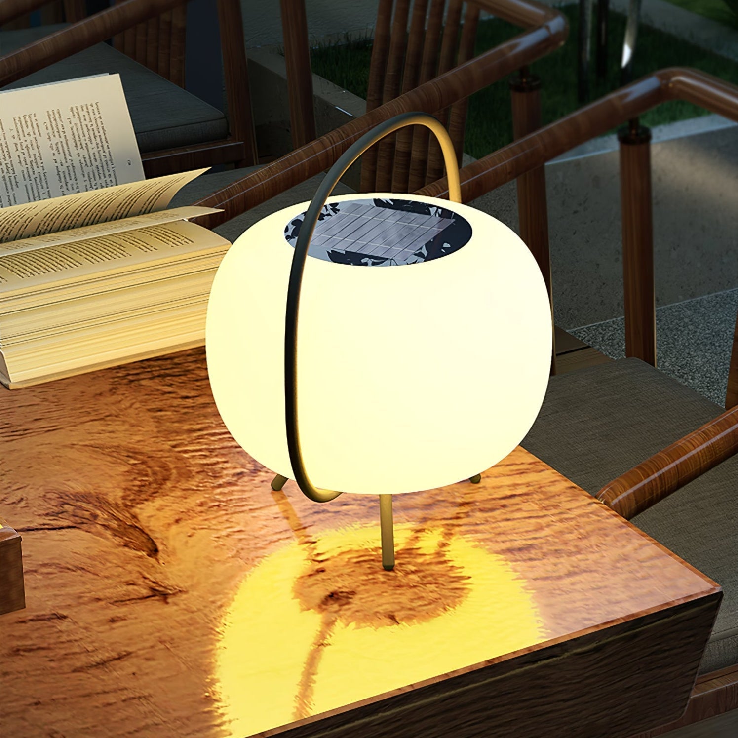 Prytk Outdoor Lamp Pod Lantern Solar-Neutral Decor