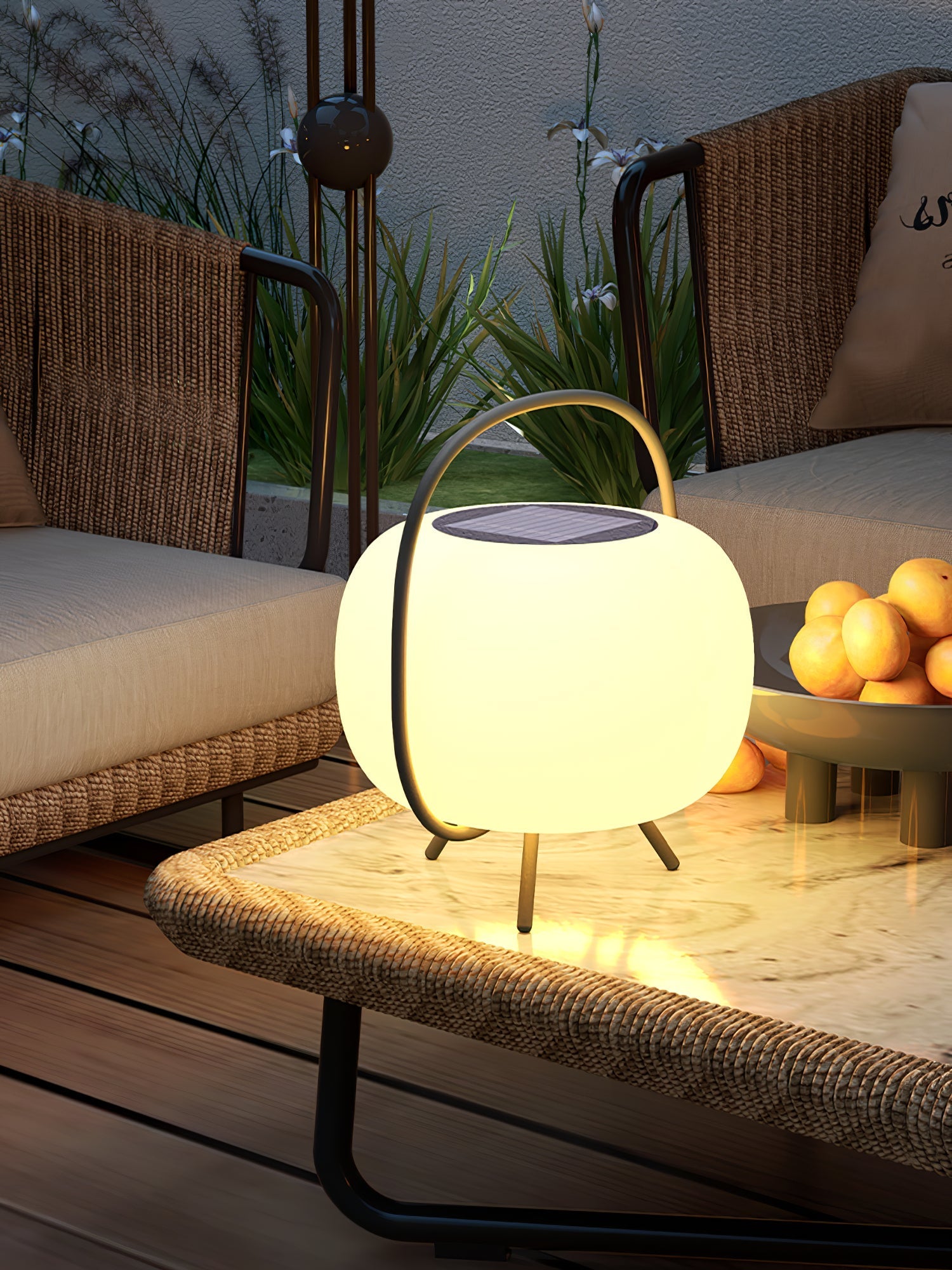 Prytk Outdoor Lamp Pod Lantern Solar-Neutral Decor