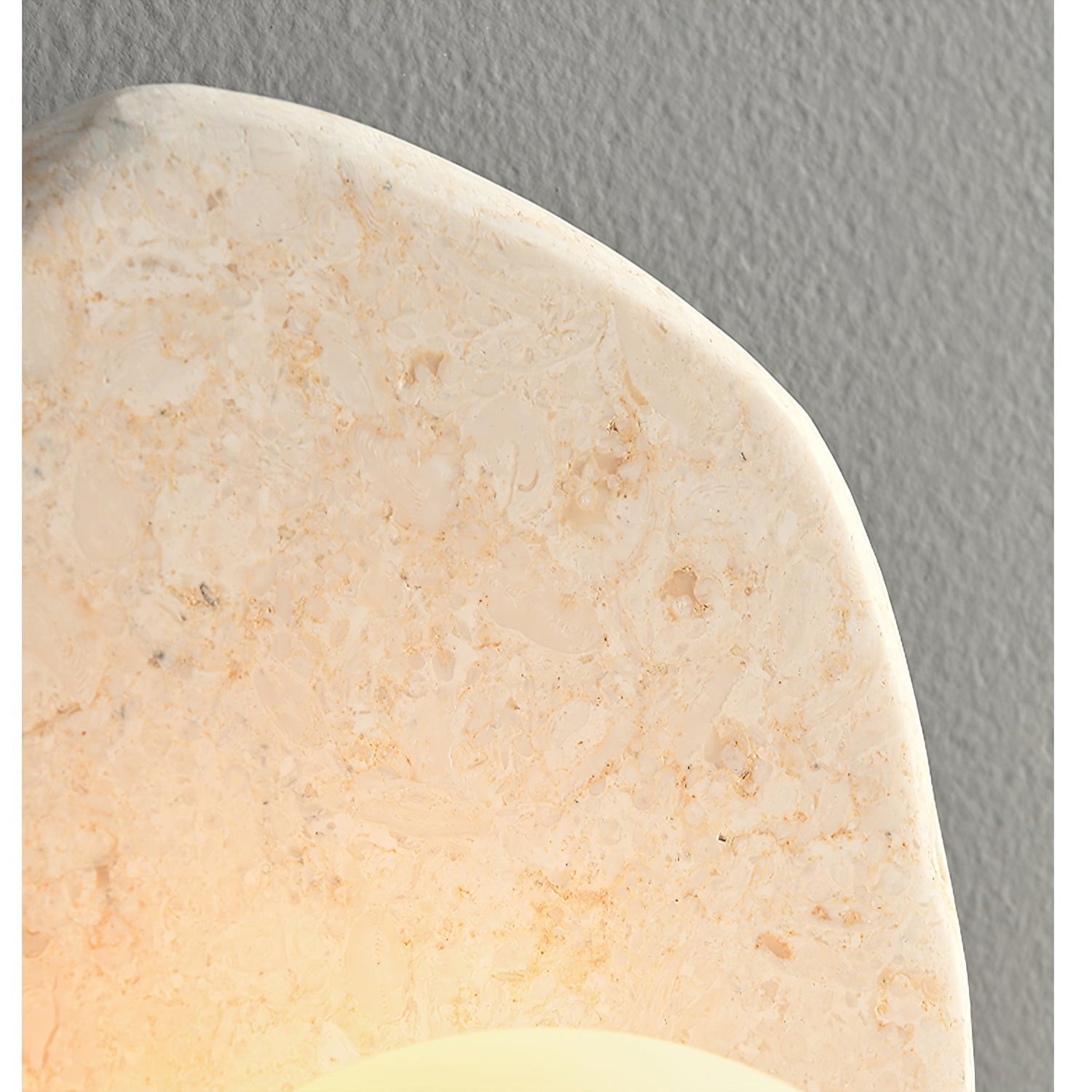 Pebble Rustic Marble Wall Light-Neutral Decor