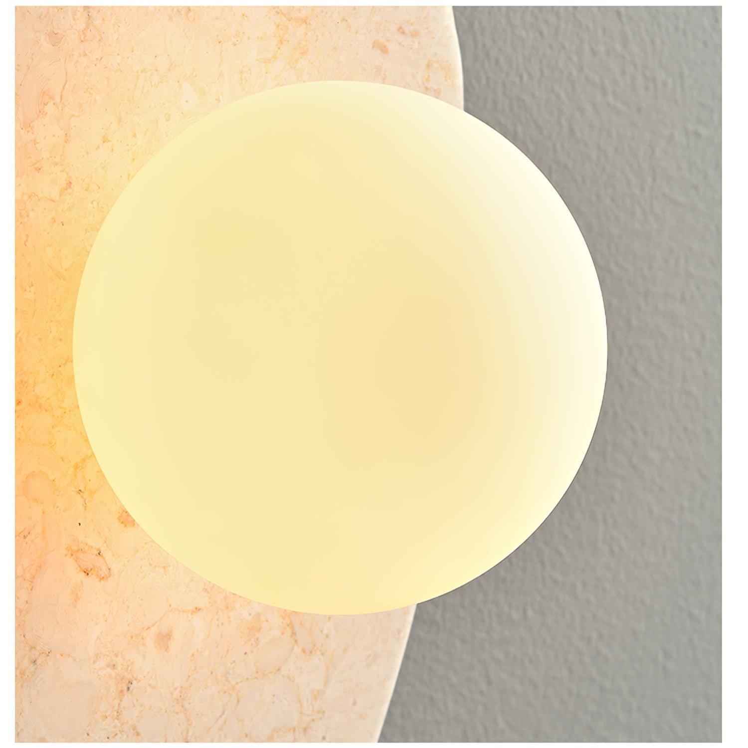 Pebble Rustic Marble Wall Light-Neutral Decor