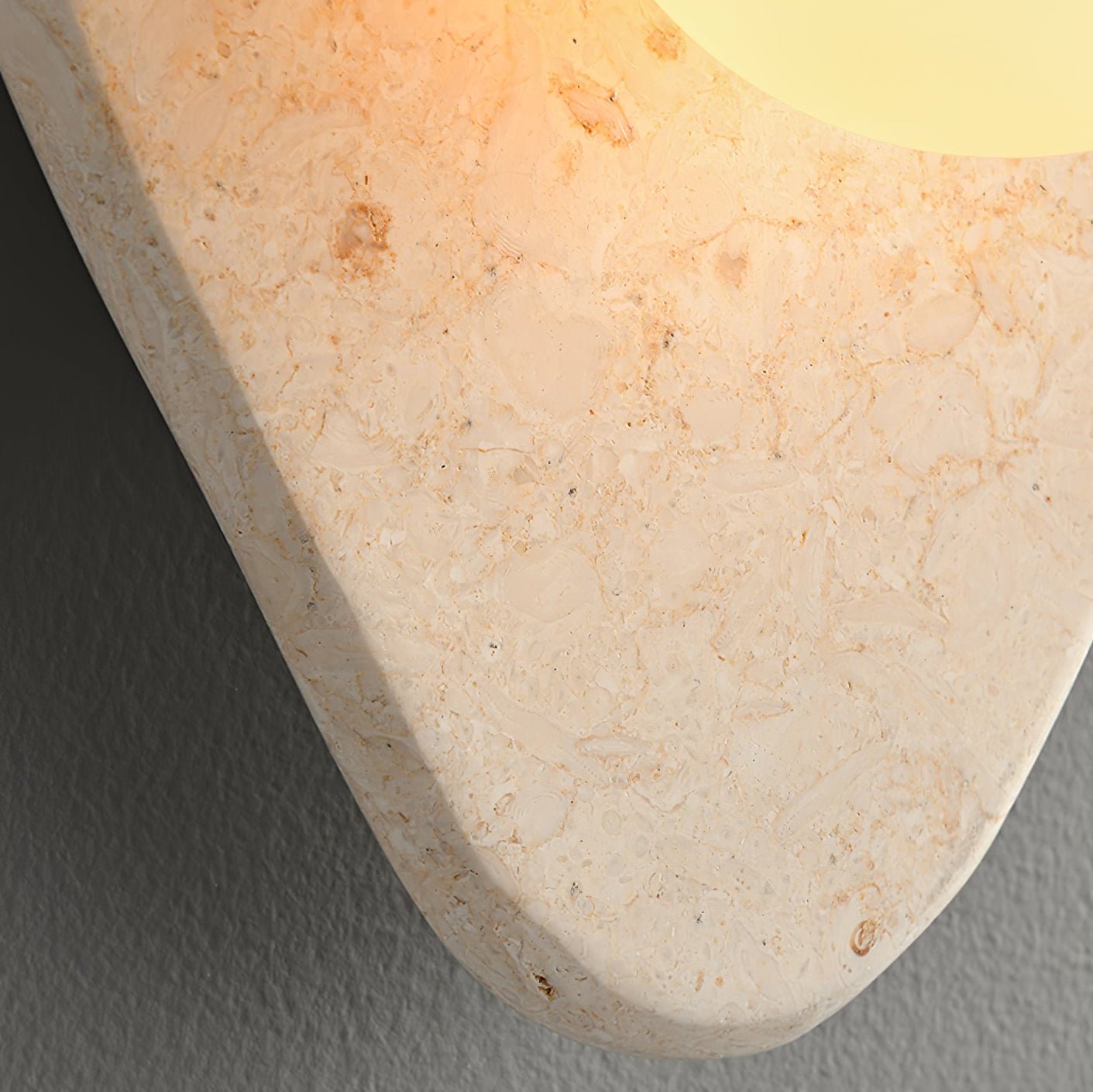 Pebble Rustic Marble Wall Light-Neutral Decor