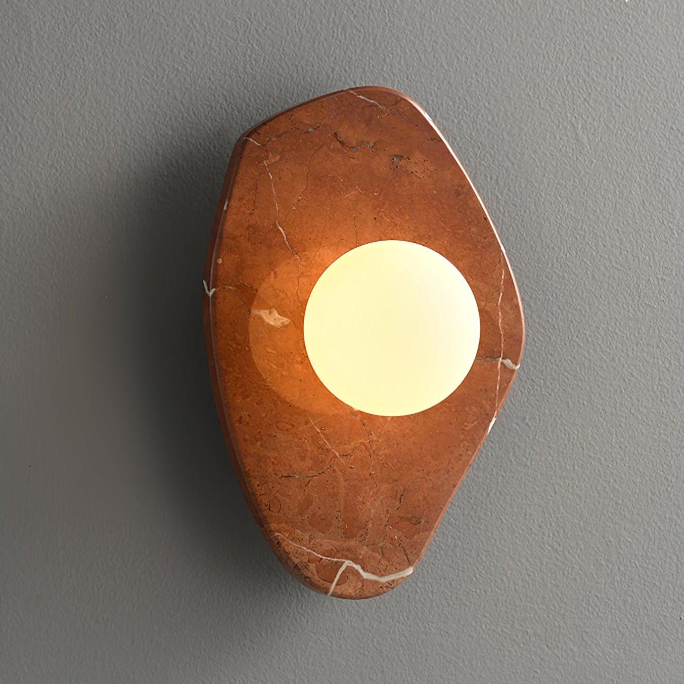 Pebble Rustic Marble Wall Light-Neutral Decor