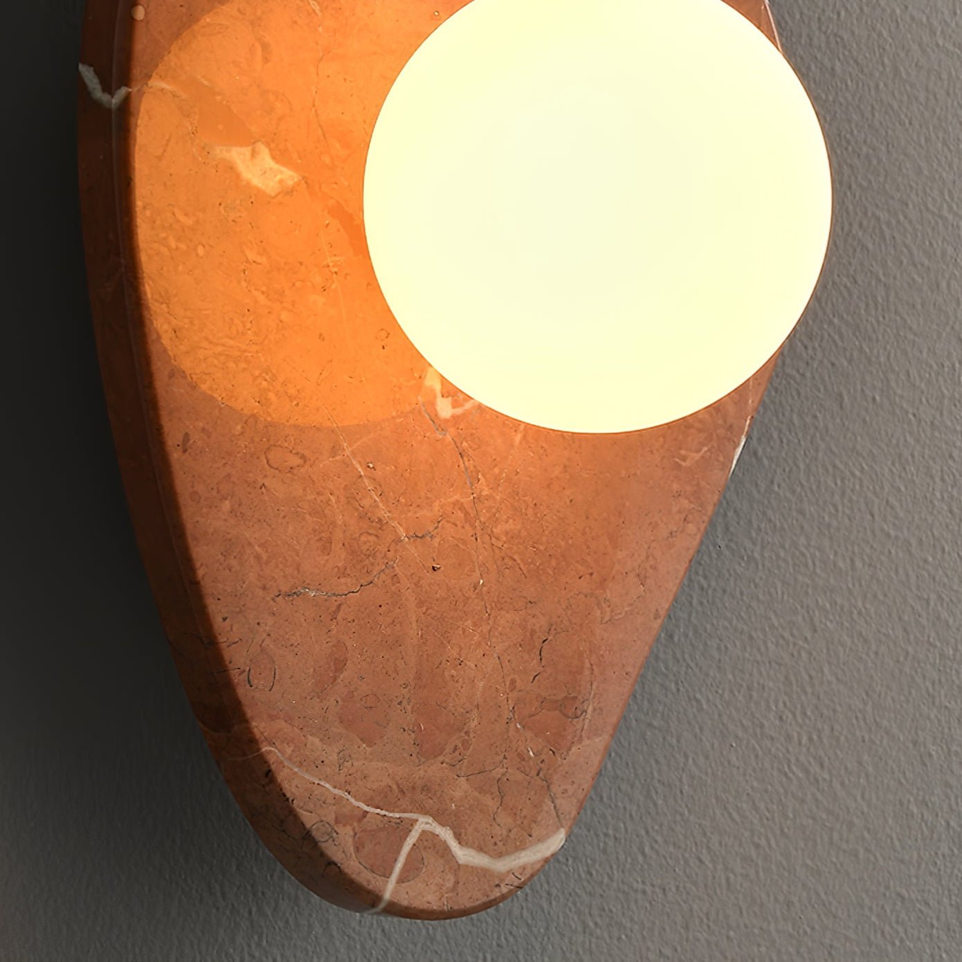 Pebble Rustic Marble Wall Light-Neutral Decor