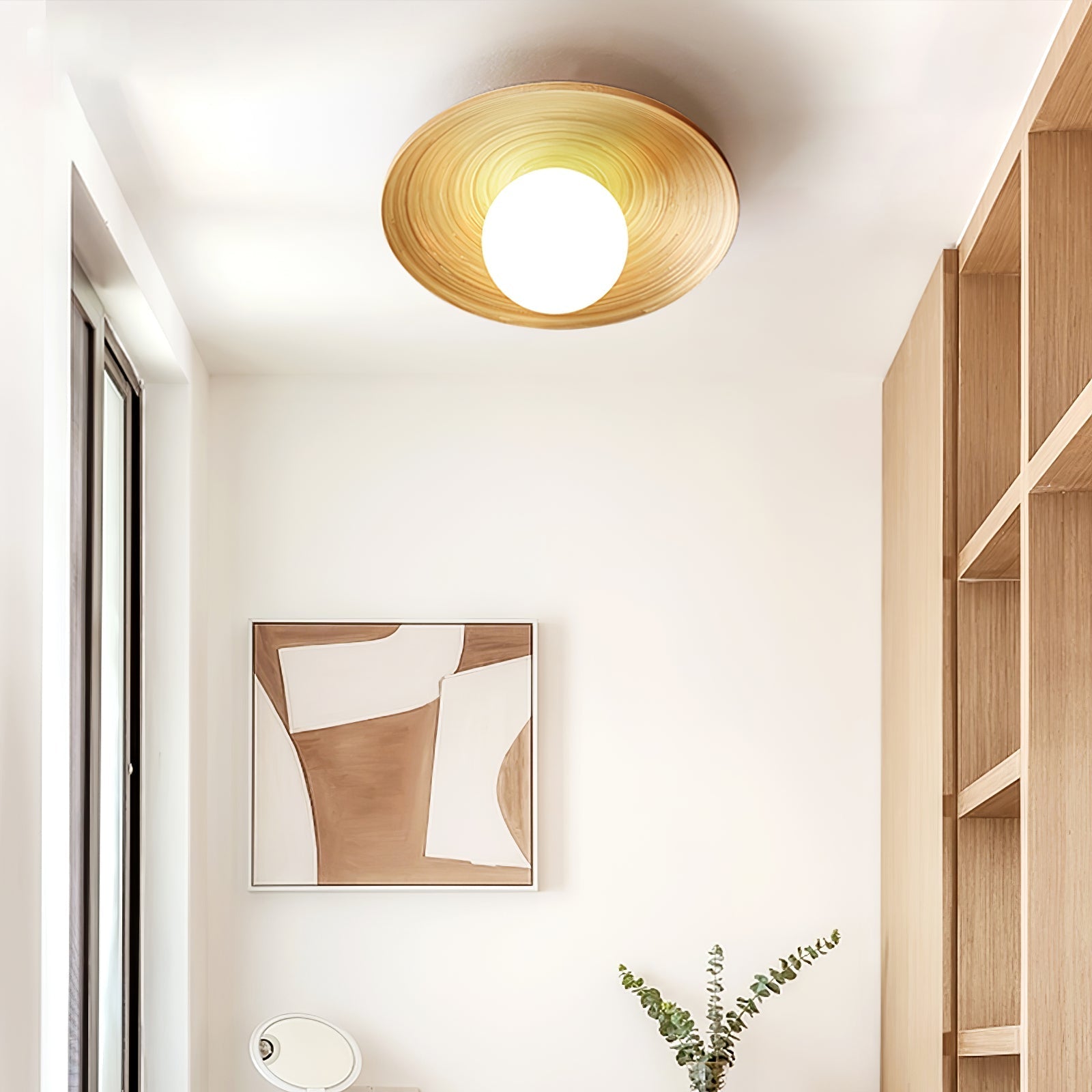 Ivoris Ceiling Light Soluna Wood Orbital-Neutral Decor