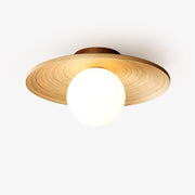 Ivoris Ceiling Light Soluna Wood Orbital-Neutral Decor