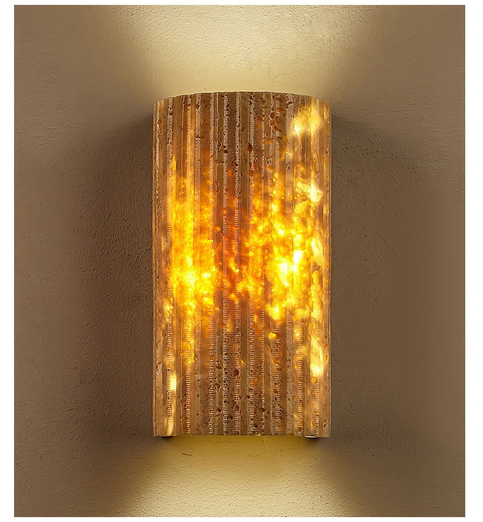 Sysilion Travertine Wall Light-Neutral Decor