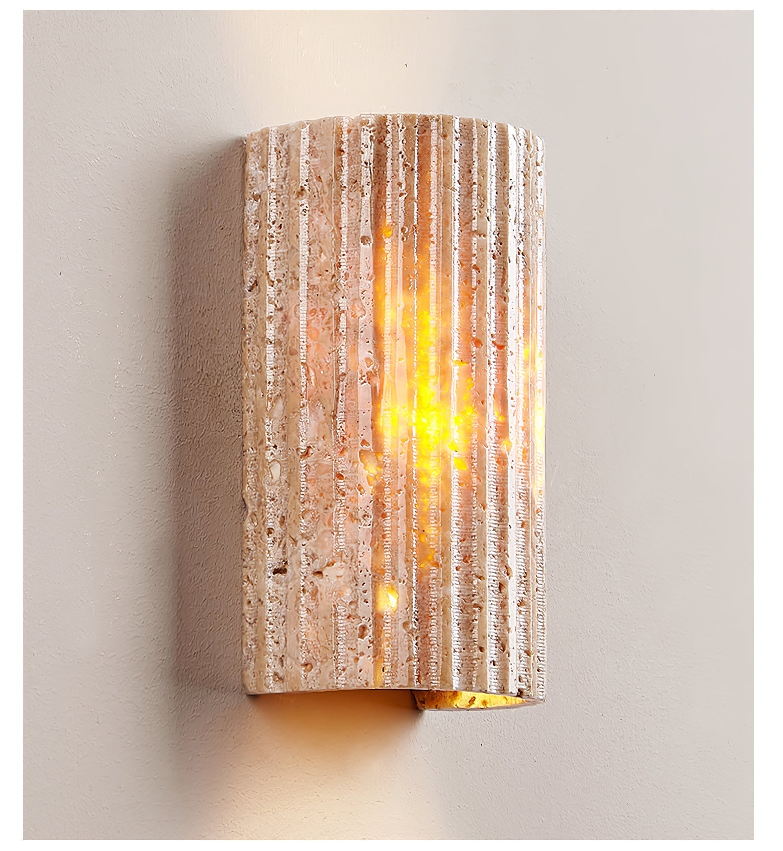 Sysilion Travertine Wall Light-Neutral Decor