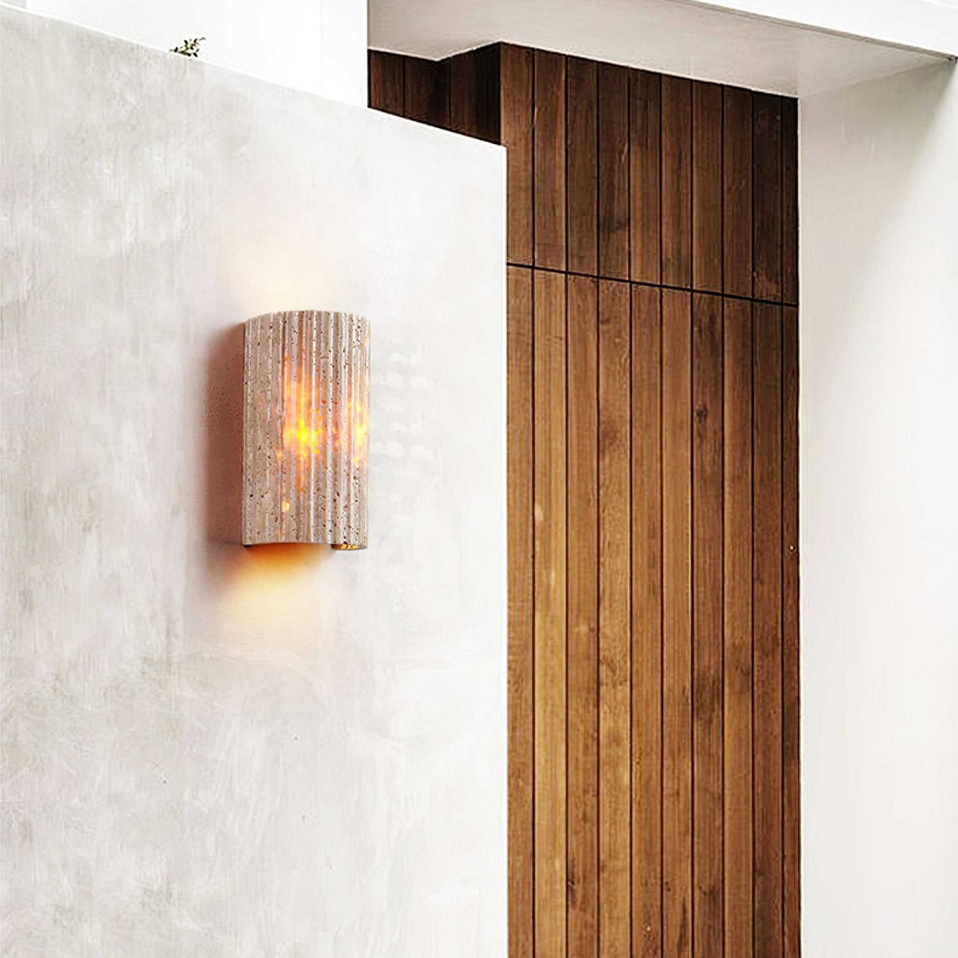 Sysilion Travertine Wall Light-Neutral Decor