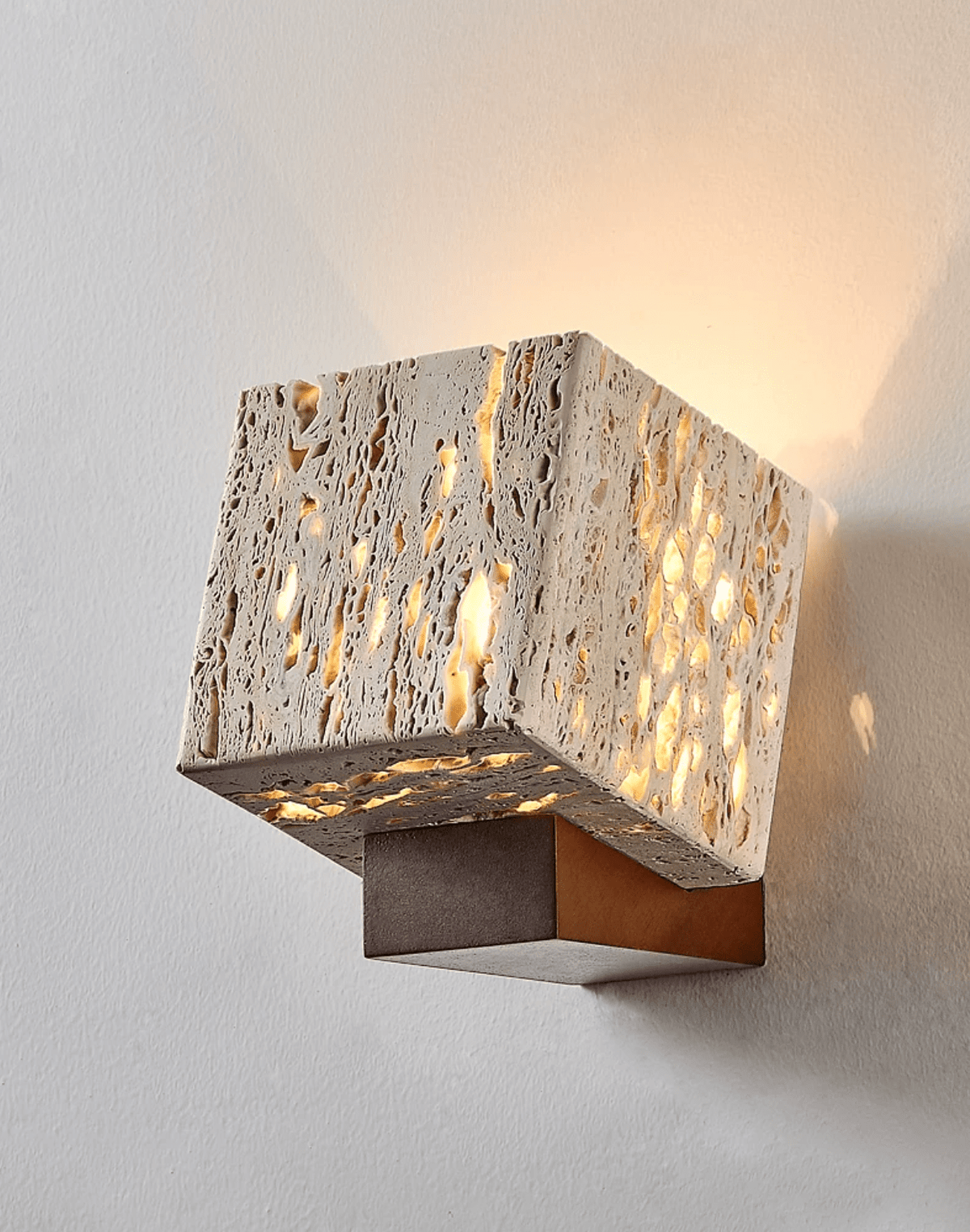 Rivenmere Travertine Glow Wall Sconce