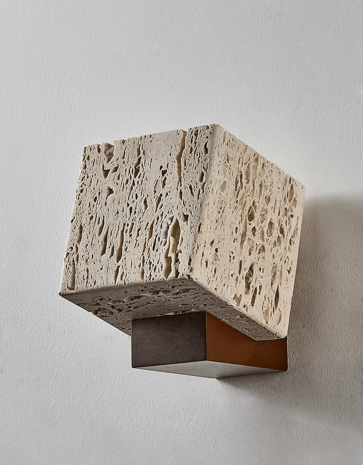 Rivenmere Travertine Glow Wall Sconce