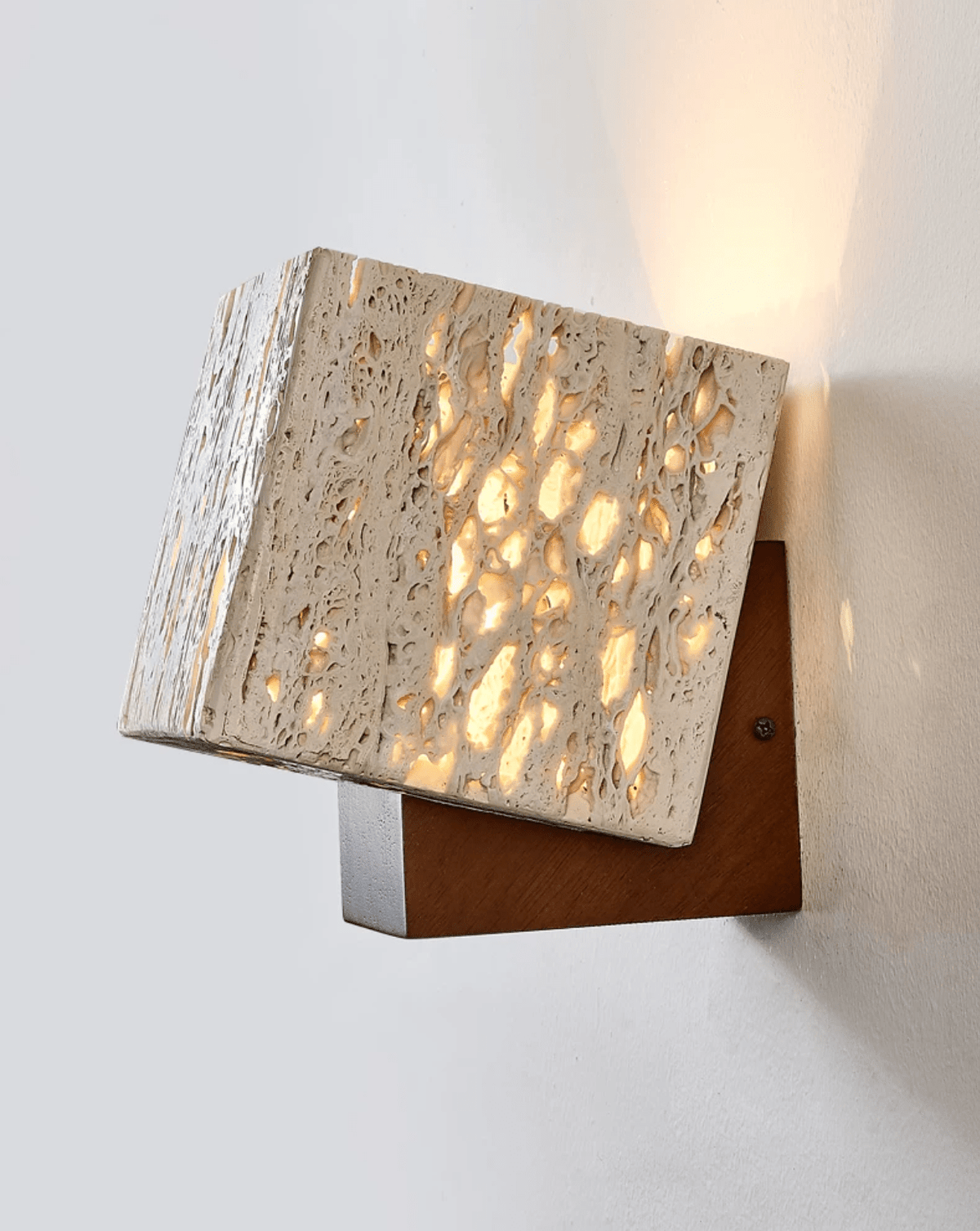 Rivenmere Travertine Glow Wall Sconce
