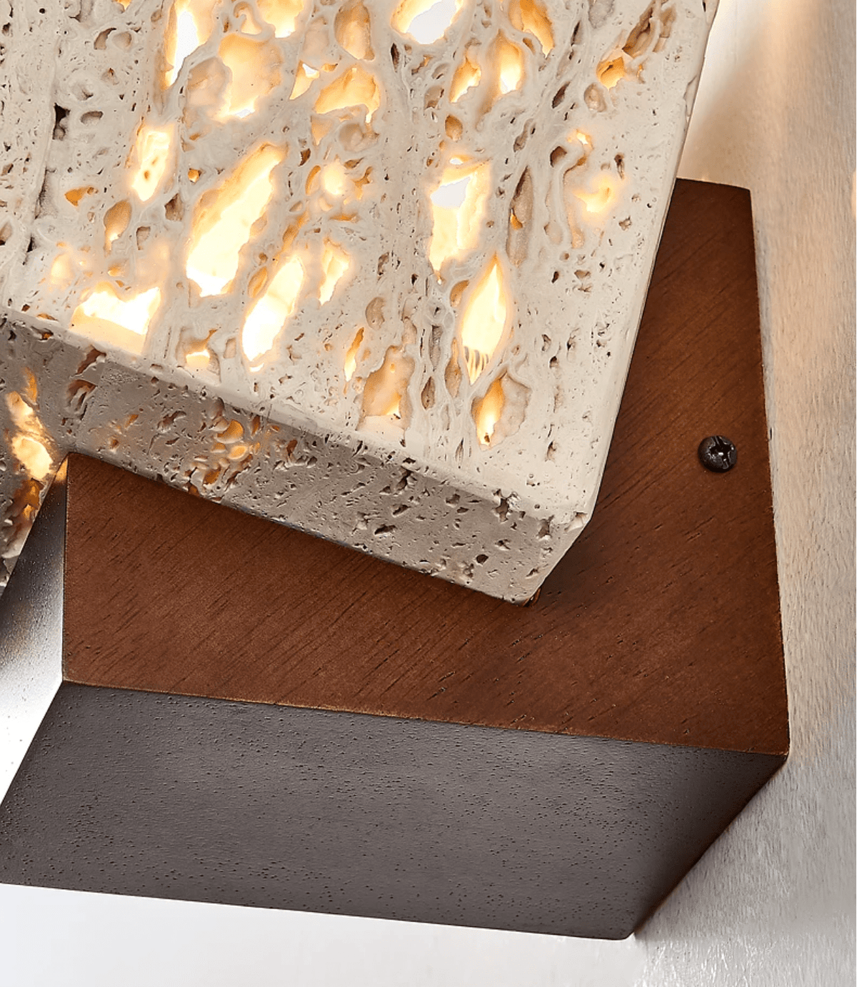 Rivenmere Travertine Glow Wall Sconce