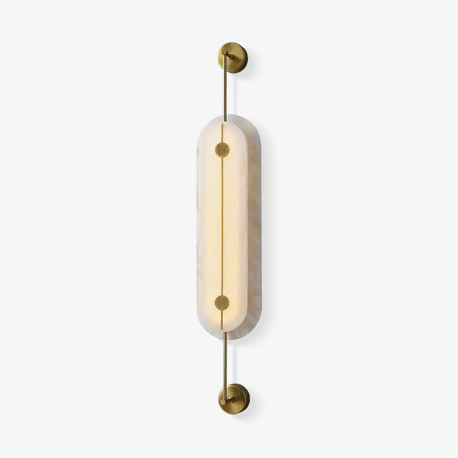 Cudorel Oval Alabaster Wall Light-Neutral Decor