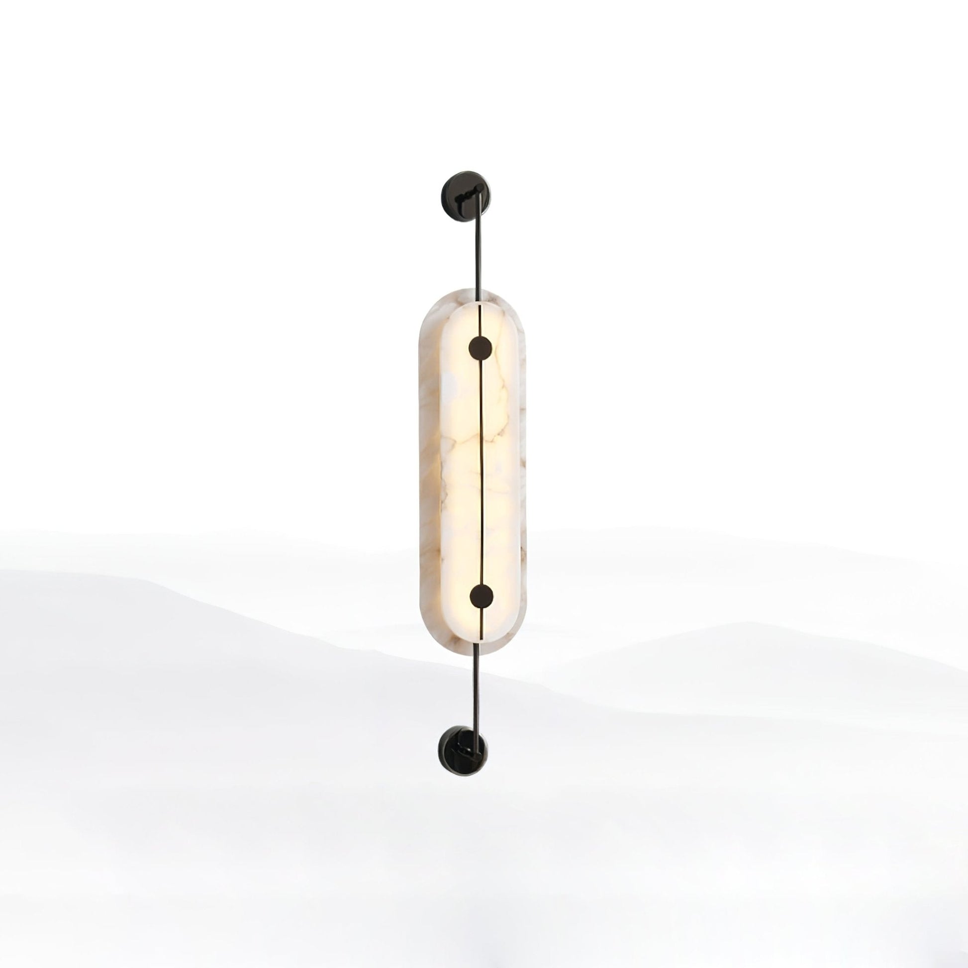 Cudorel Oval Alabaster Wall Light-Neutral Decor