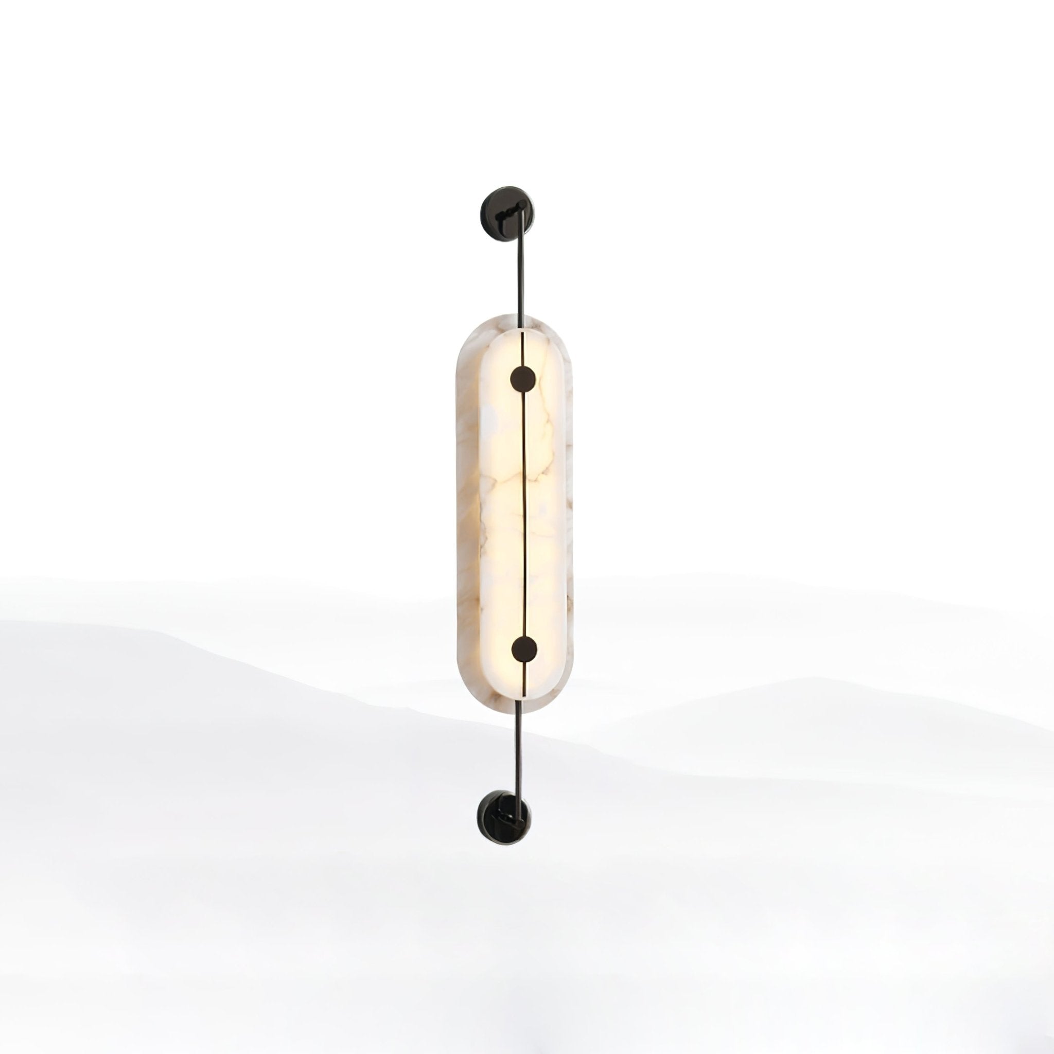 Cudorel Oval Alabaster Wall Light-Neutral Decor
