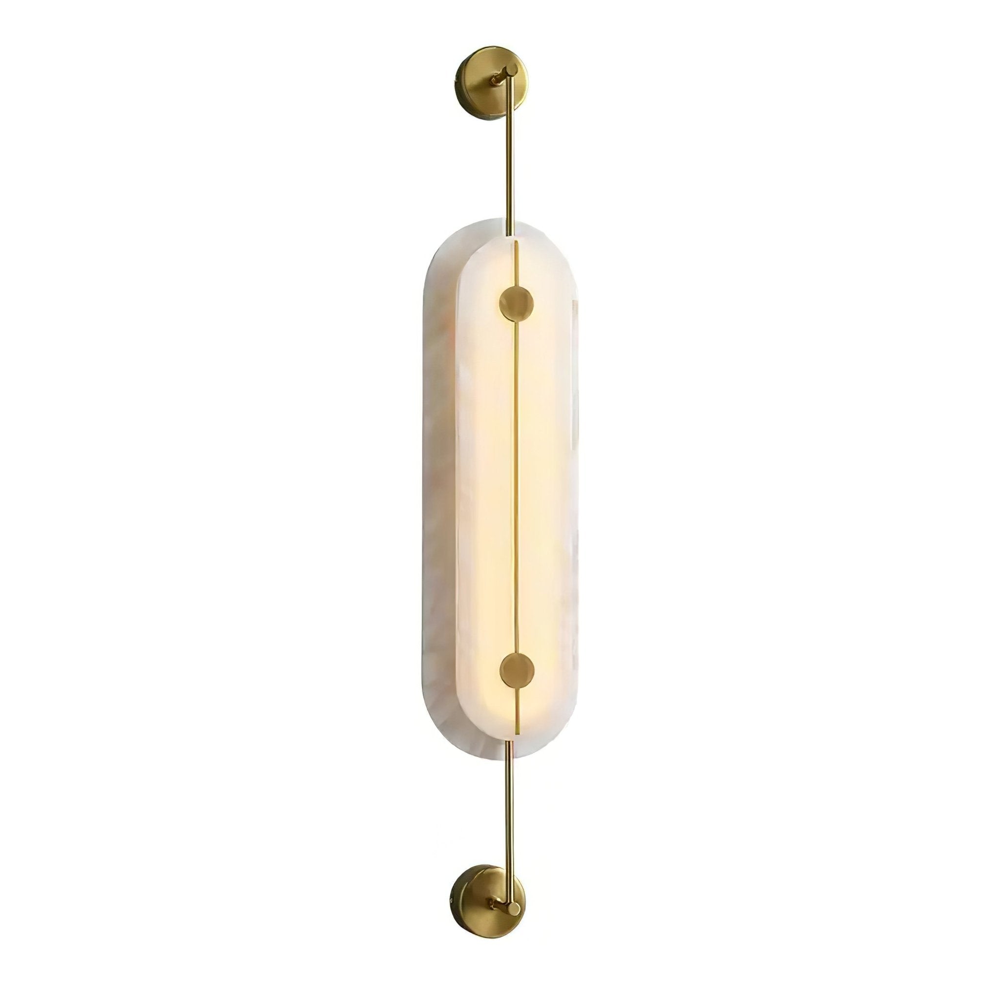 Cudorel Oval Alabaster Wall Light-Neutral Decor