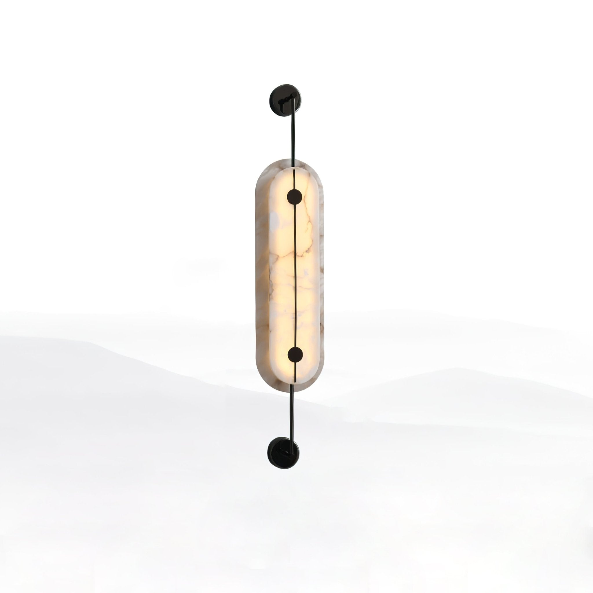 Cudorel Oval Alabaster Wall Light-Neutral Decor